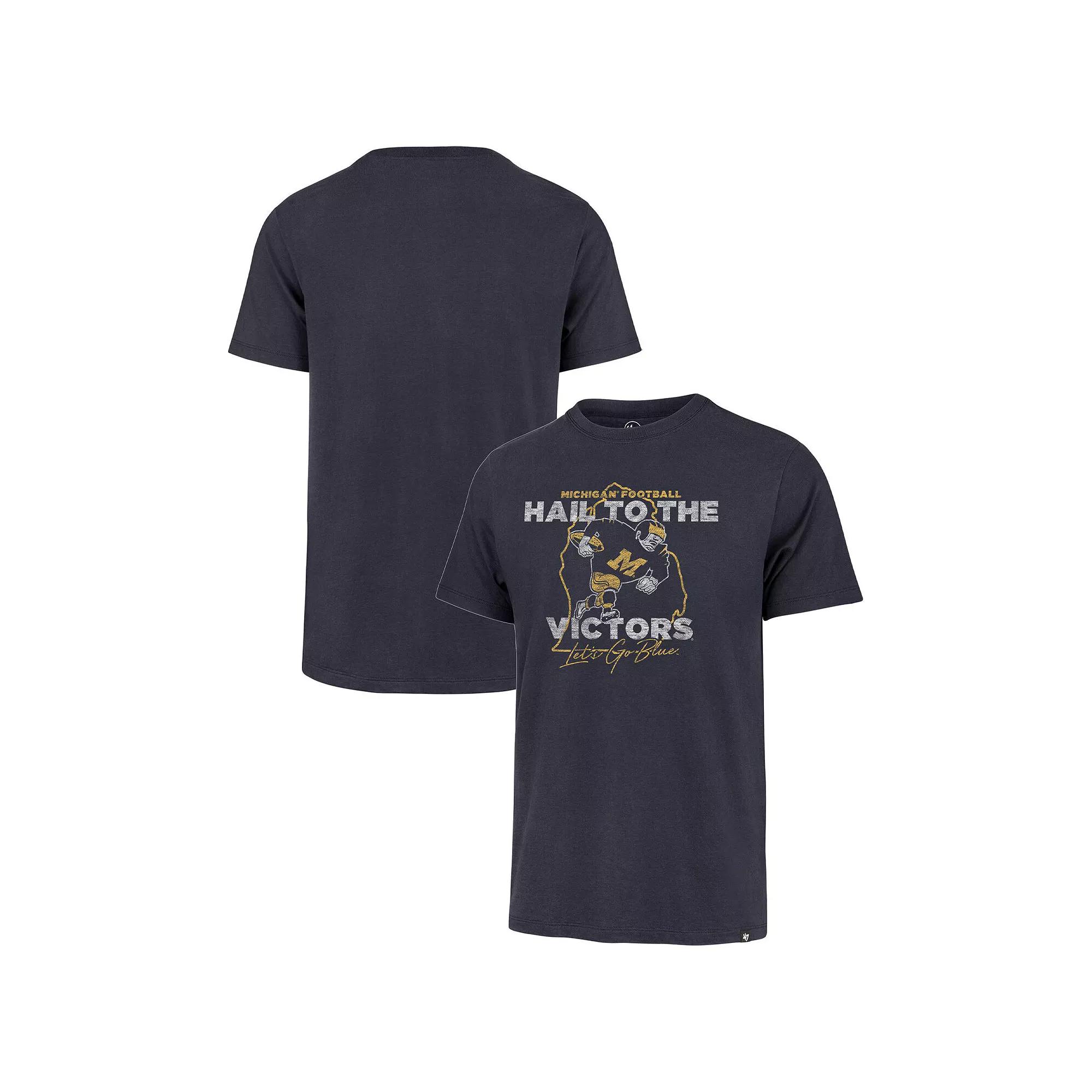 Men's '47 Navy Michigan Wolverines Local Franklin T-Shirt, Size: Medium, Blue Product Image