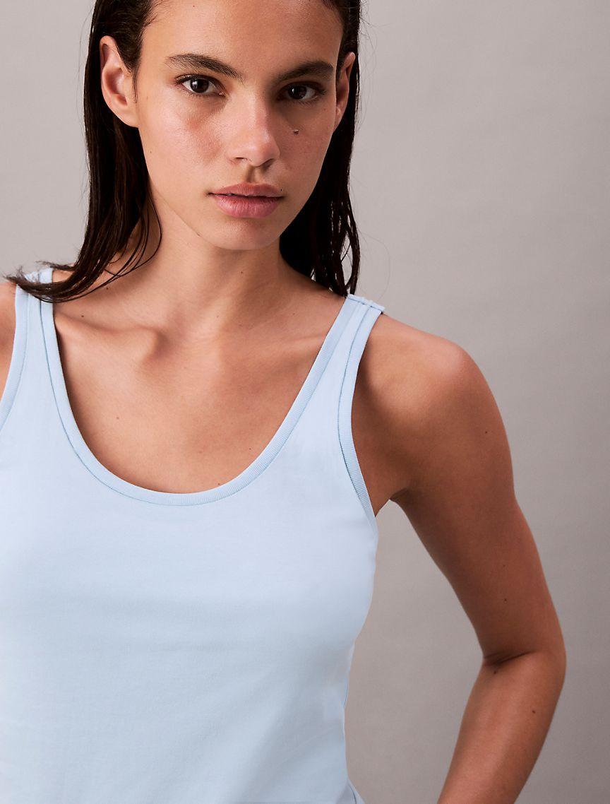 Liquid Cotton Scoop Tank Top Product Image