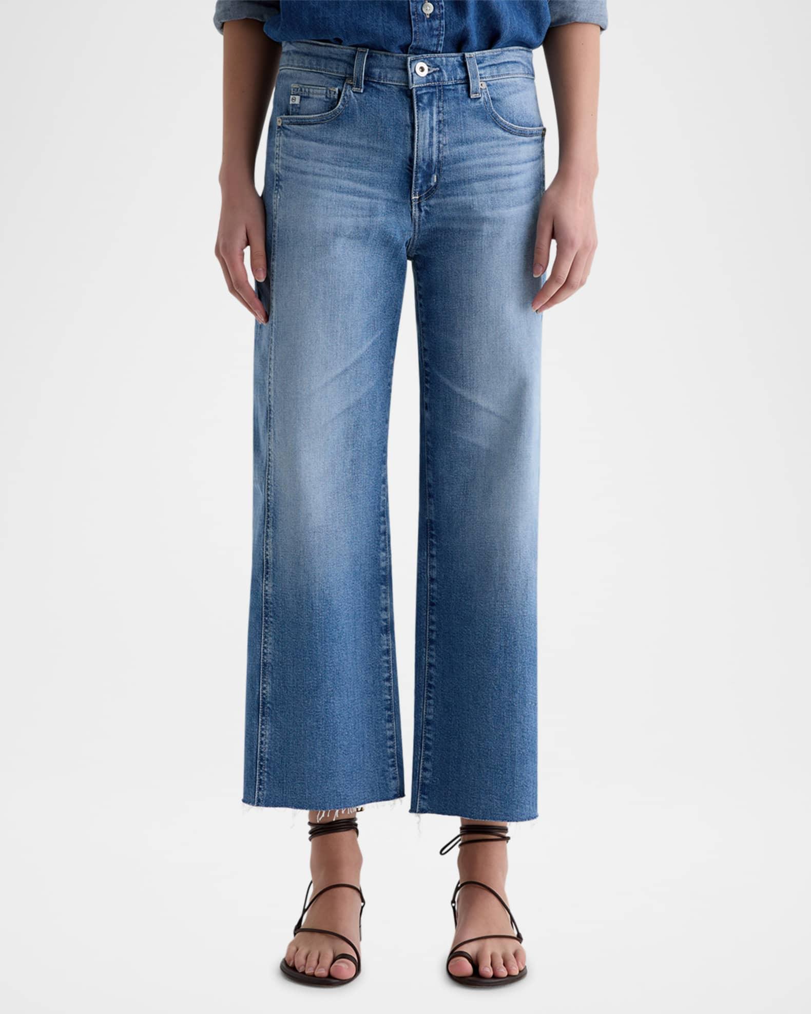 Saige Wide-Leg Crop Jeans Product Image