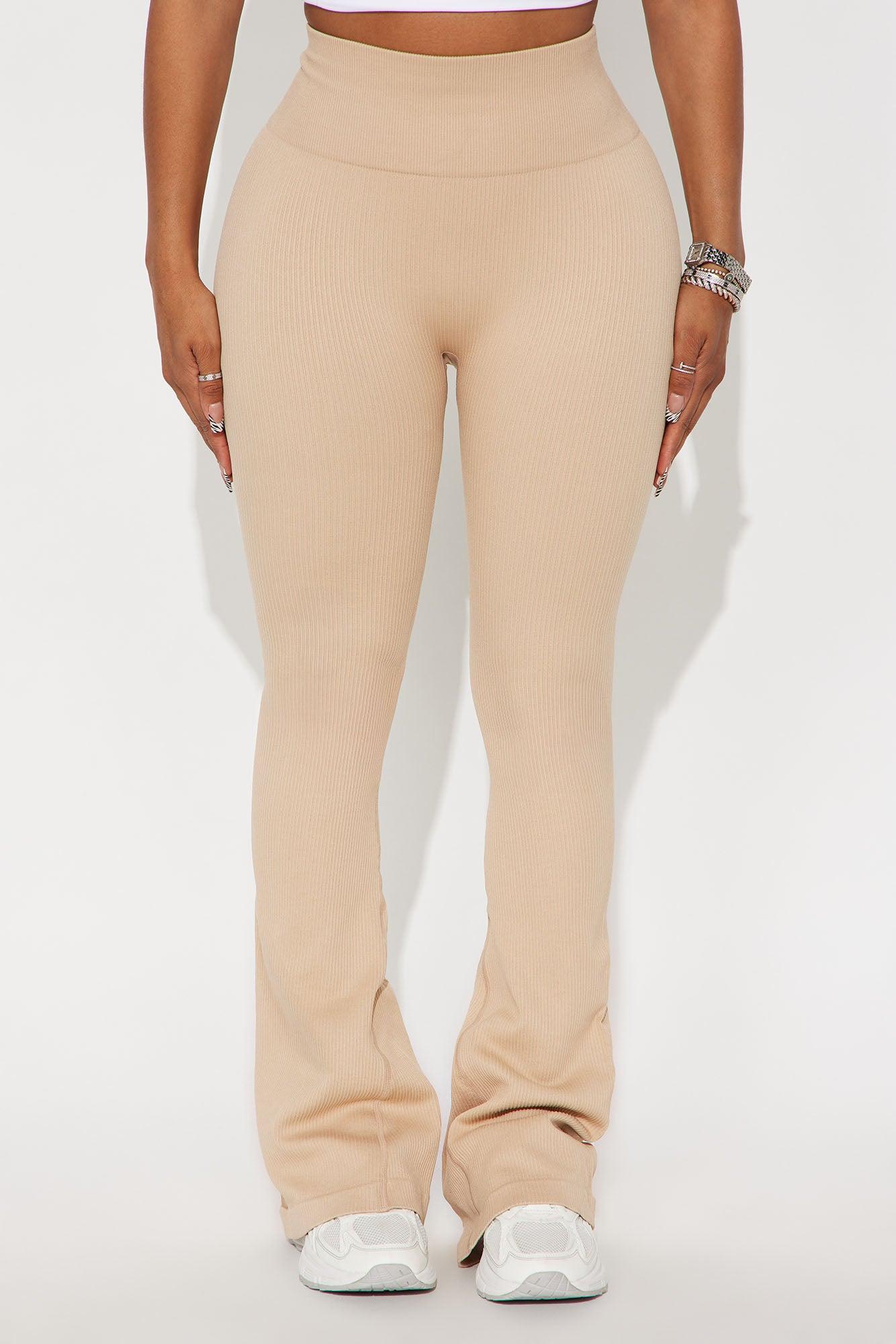 Beach Body Effortless Seamless Active Yoga Pant - Taupe Female Product Image