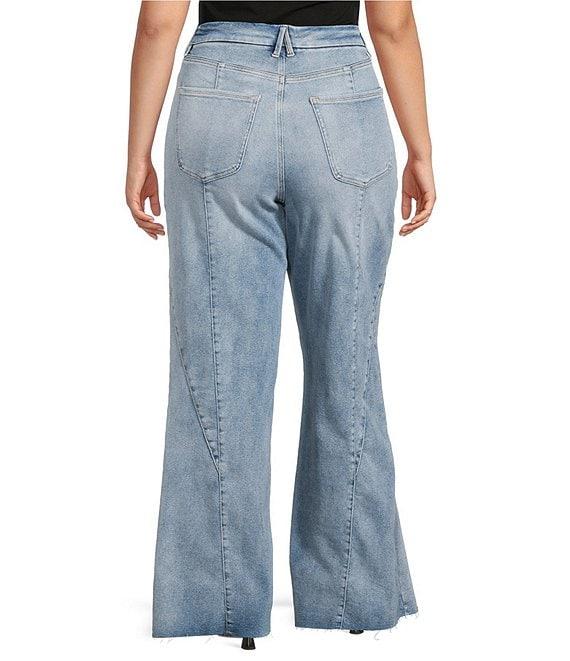 Good American Plus Size Good Waist High Rise Palazzo Jeans Product Image