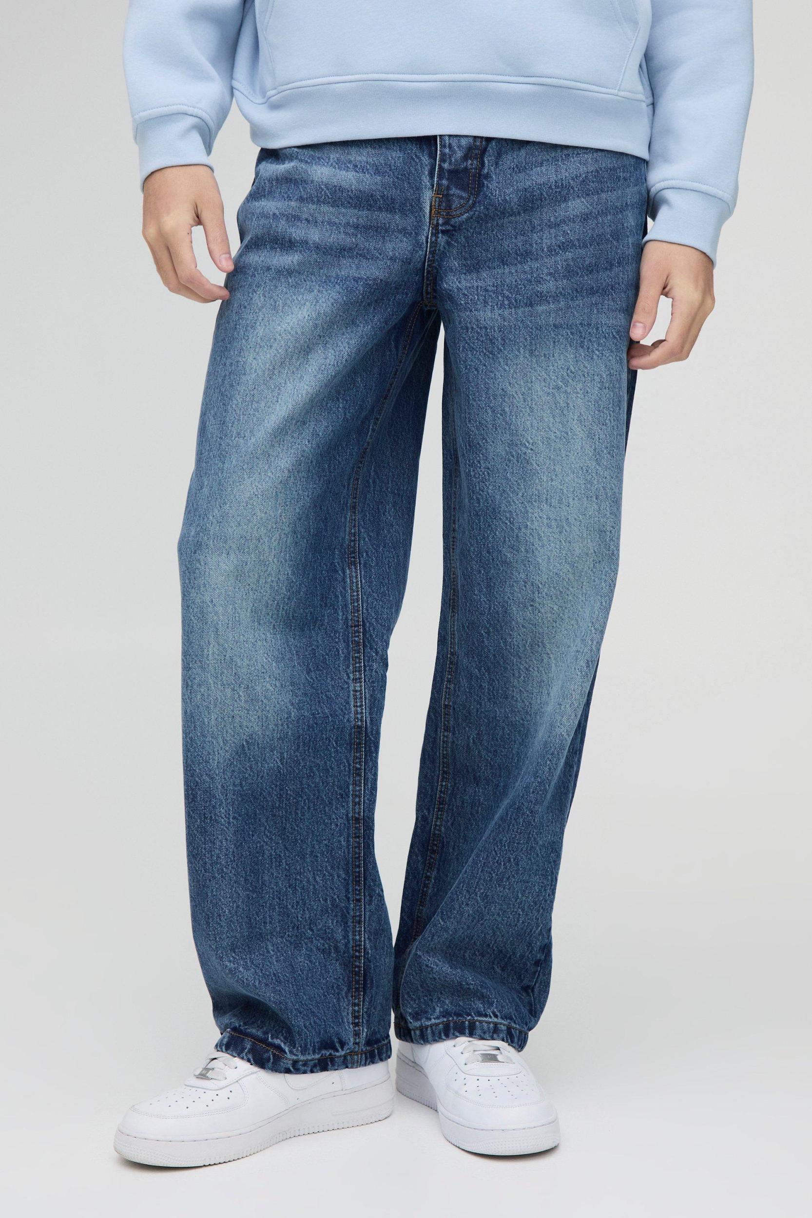 Relaxed Rigid Jeans | boohooMAN USA Product Image