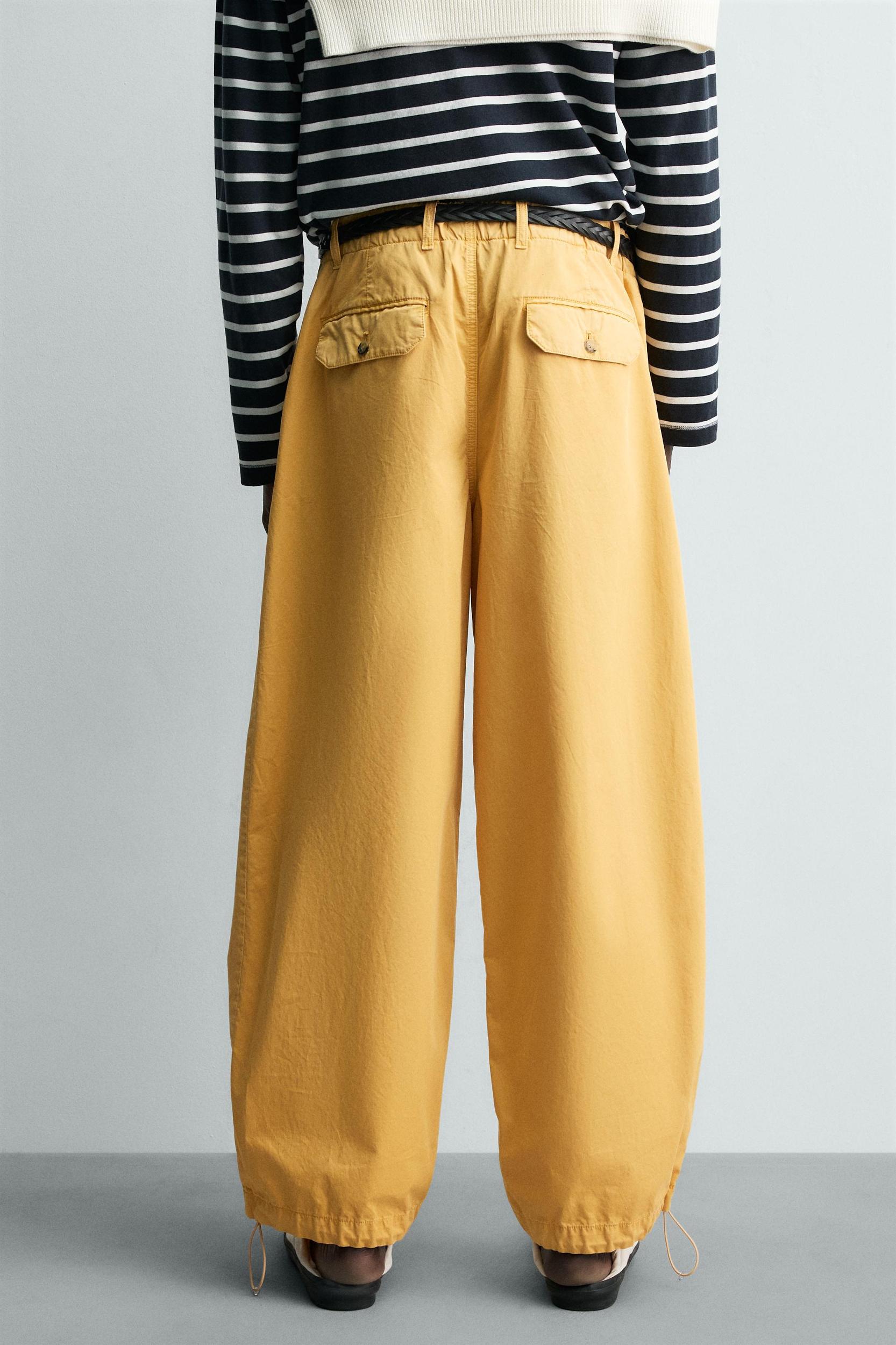 RELAXED FIT COTTON PANTS AARON LEVINE X ZARA Product Image