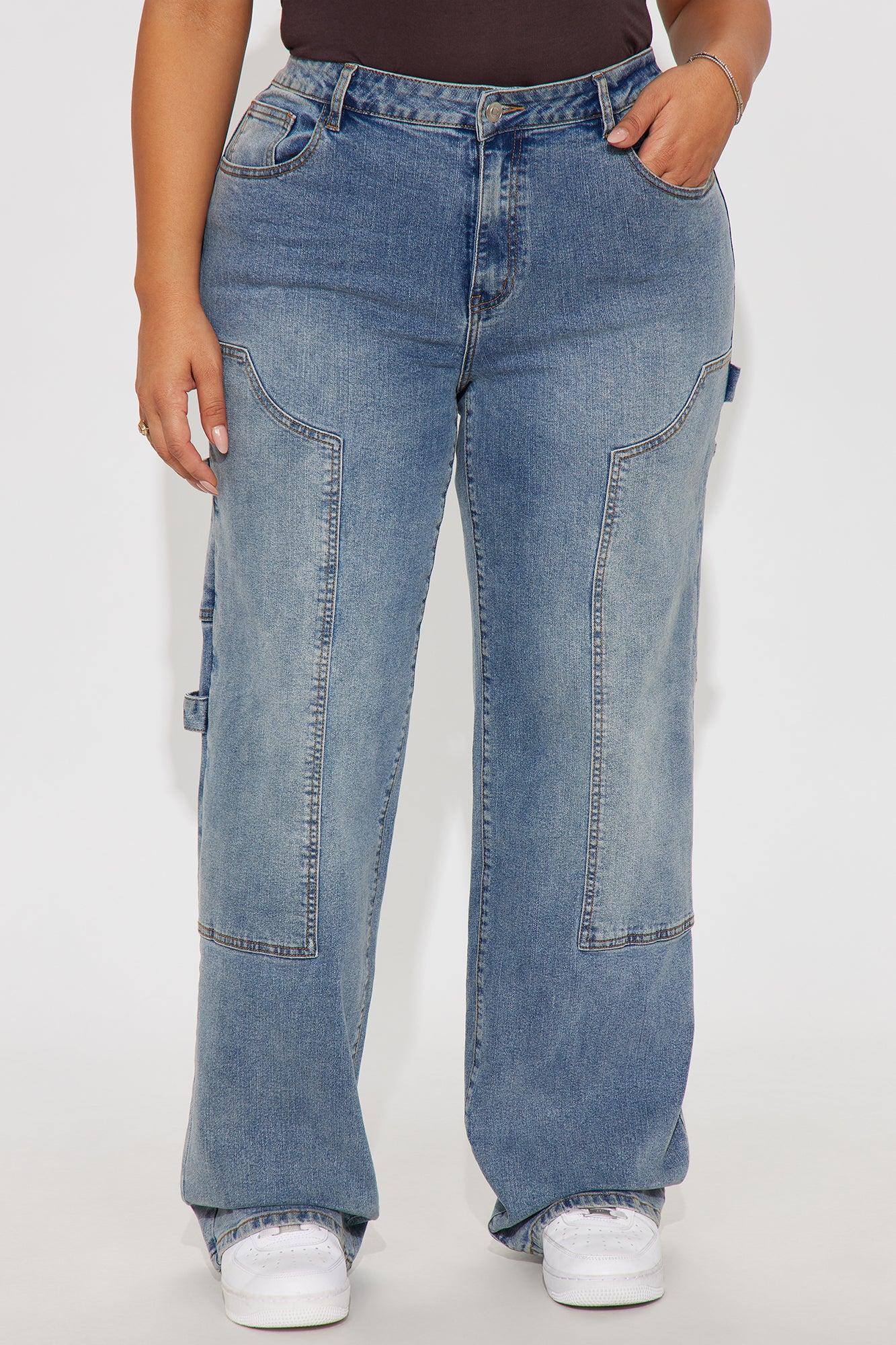 Carlisle Carpenter Stretch Straight Leg Jeans - Medium Wash Female Product Image