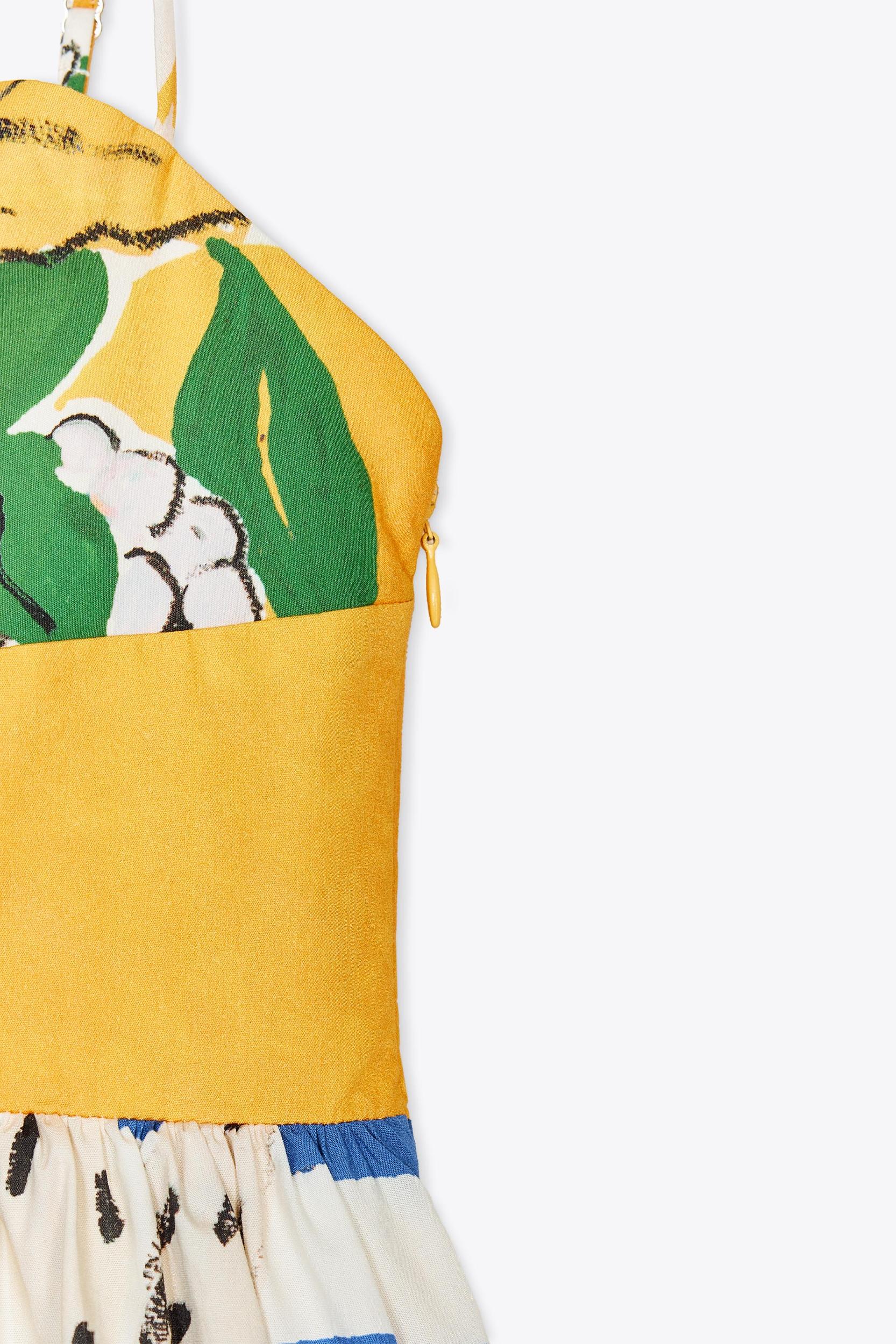 FRUIT PRINT POPLIN DRESS Product Image