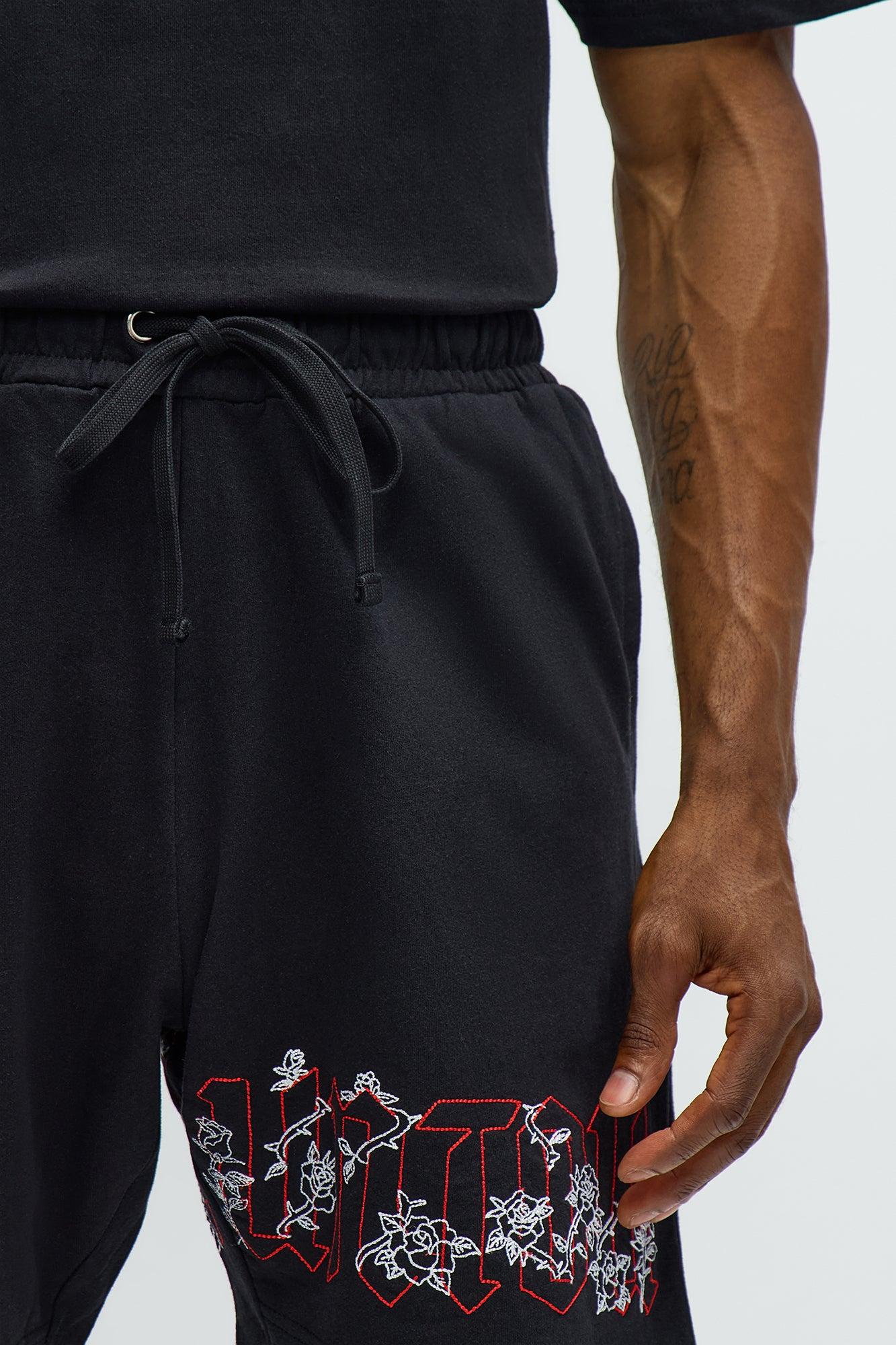 Rose Bundle Sweatshorts - Black Male Product Image