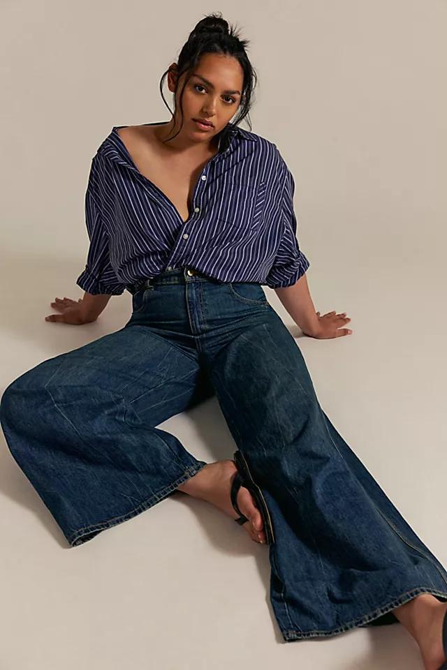CRVY Gia Wide-Leg Jeans Product Image