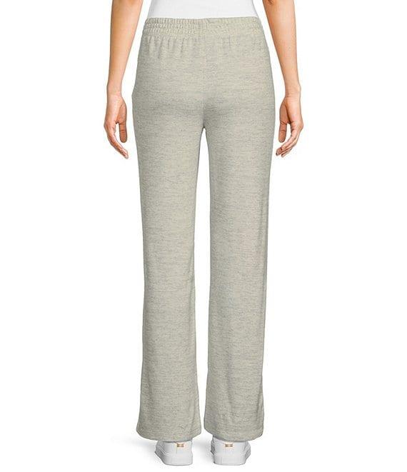 Ivory Ella Torrence Knit Mid Rise Lounge Pants Product Image