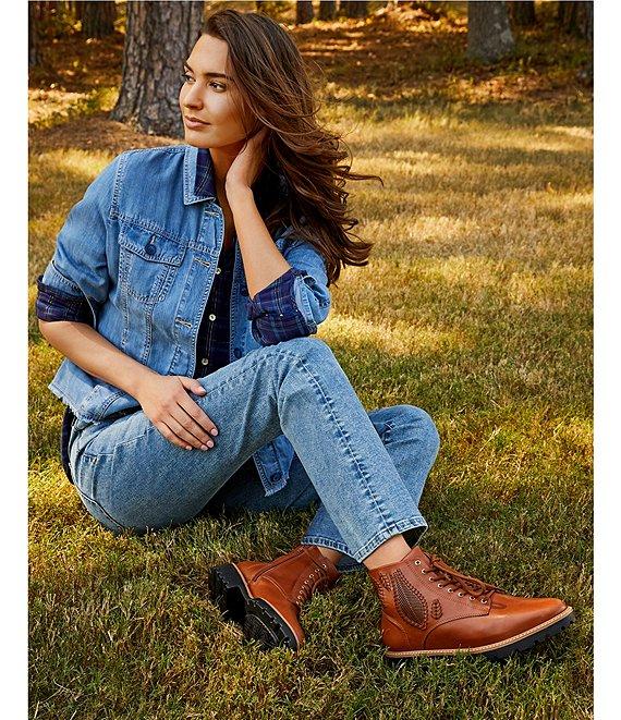 Tommy Bahama Indigo Bootcut Mid Rise Cropped Jean Product Image