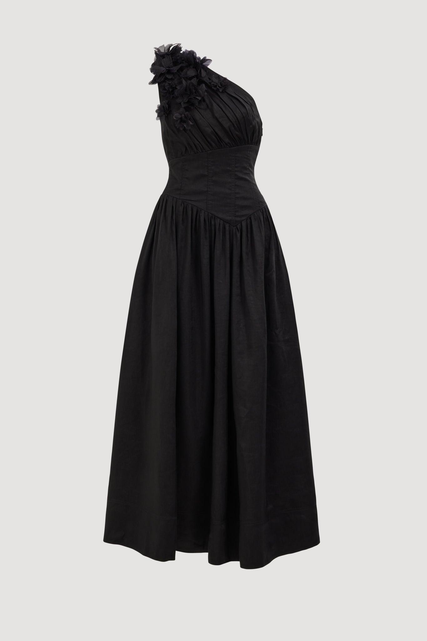 Demi Maxi Dress-BLACK / 4 Product Image