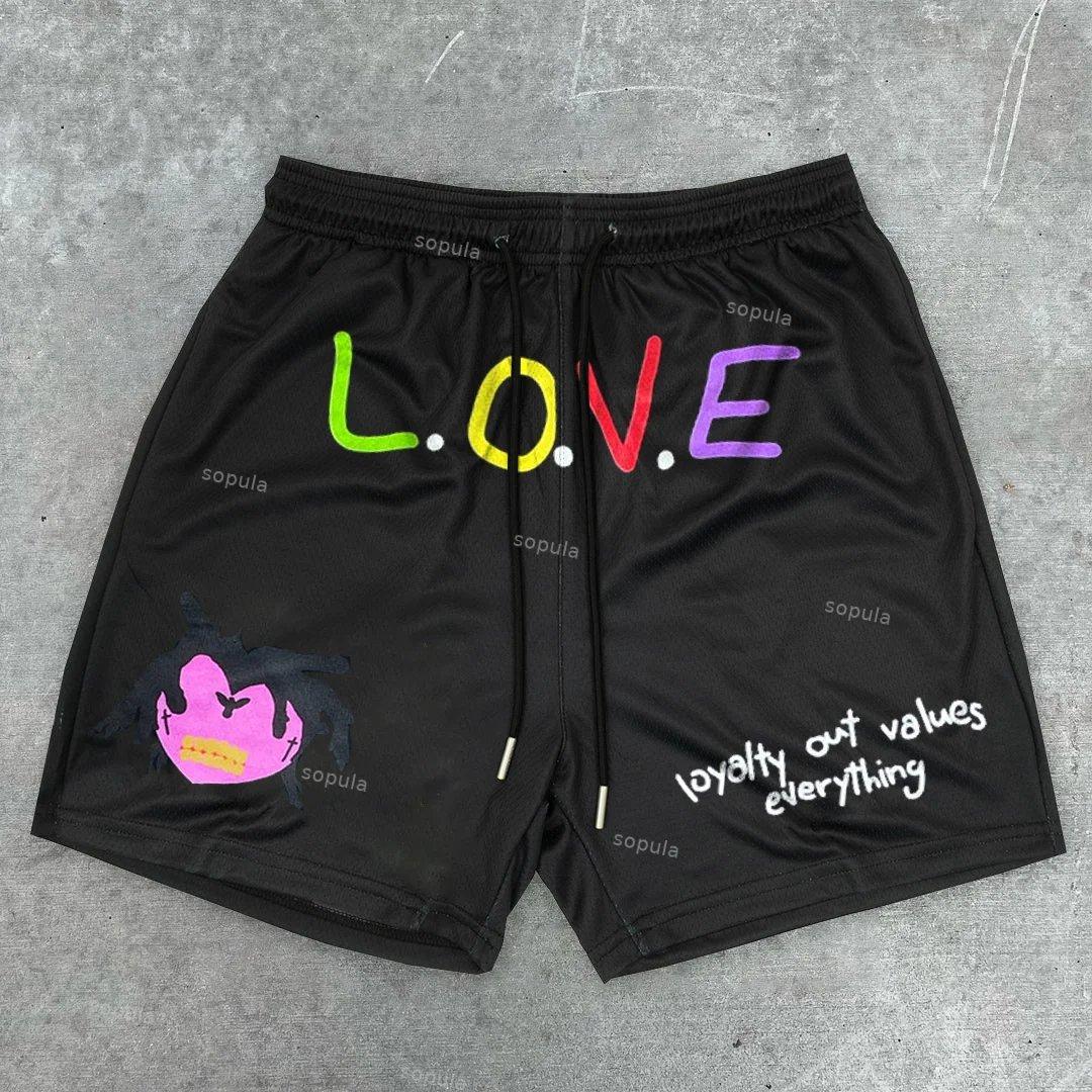 Sopula Hip Hop Street Print Fashion Street Shorts Product Image