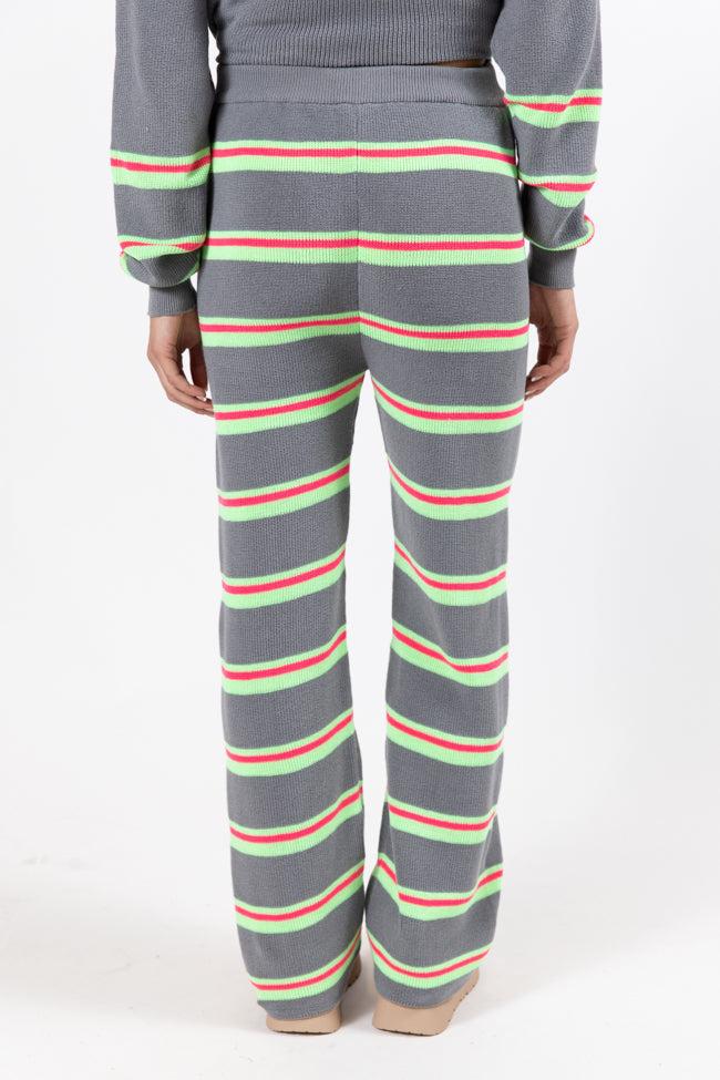 Seeing Stripes Pink and Green Striped Pants FINAL SALE Product Image