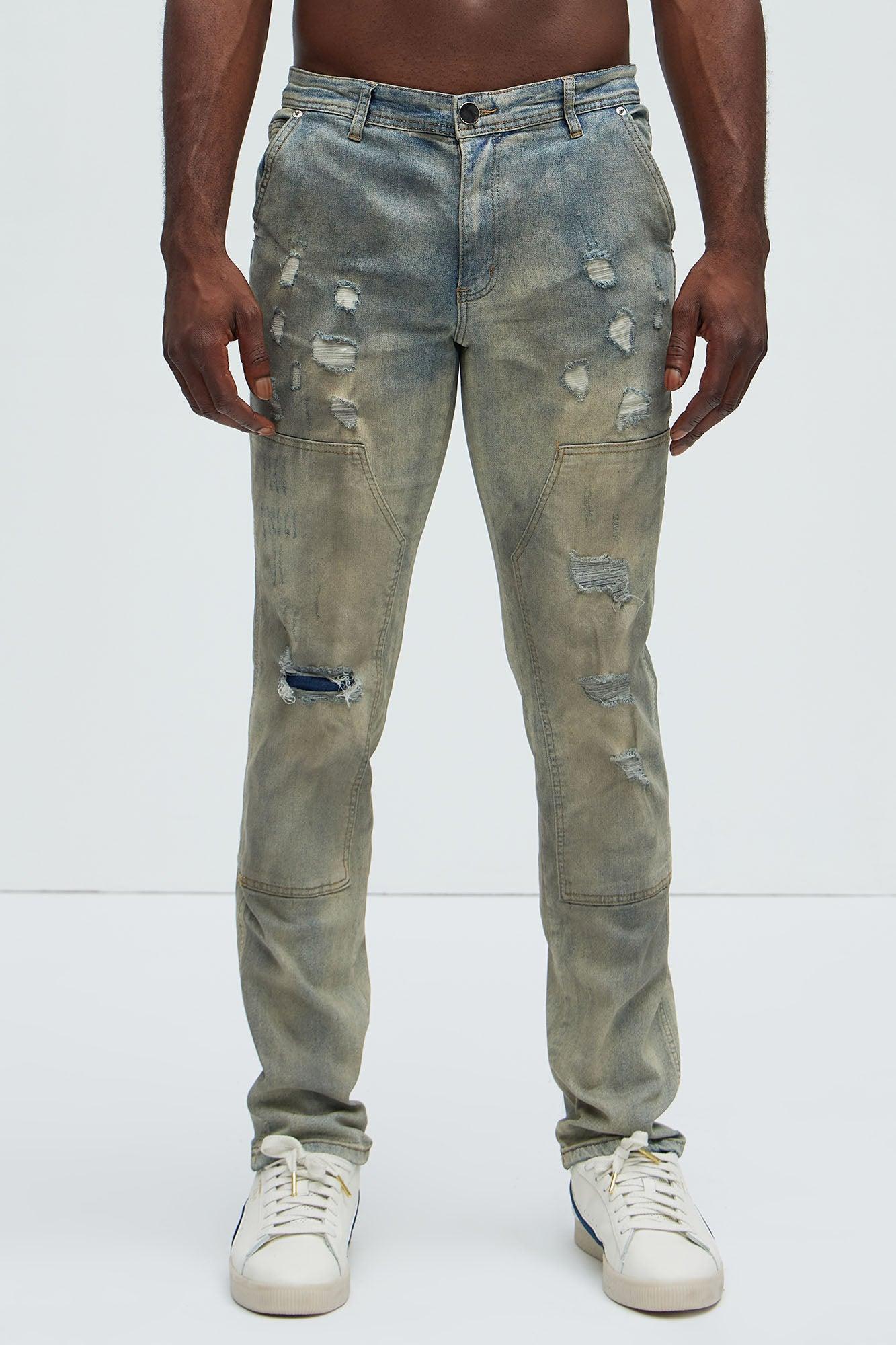 Put In The Work Panel Slim Jeans - Vintage Wash Product Image