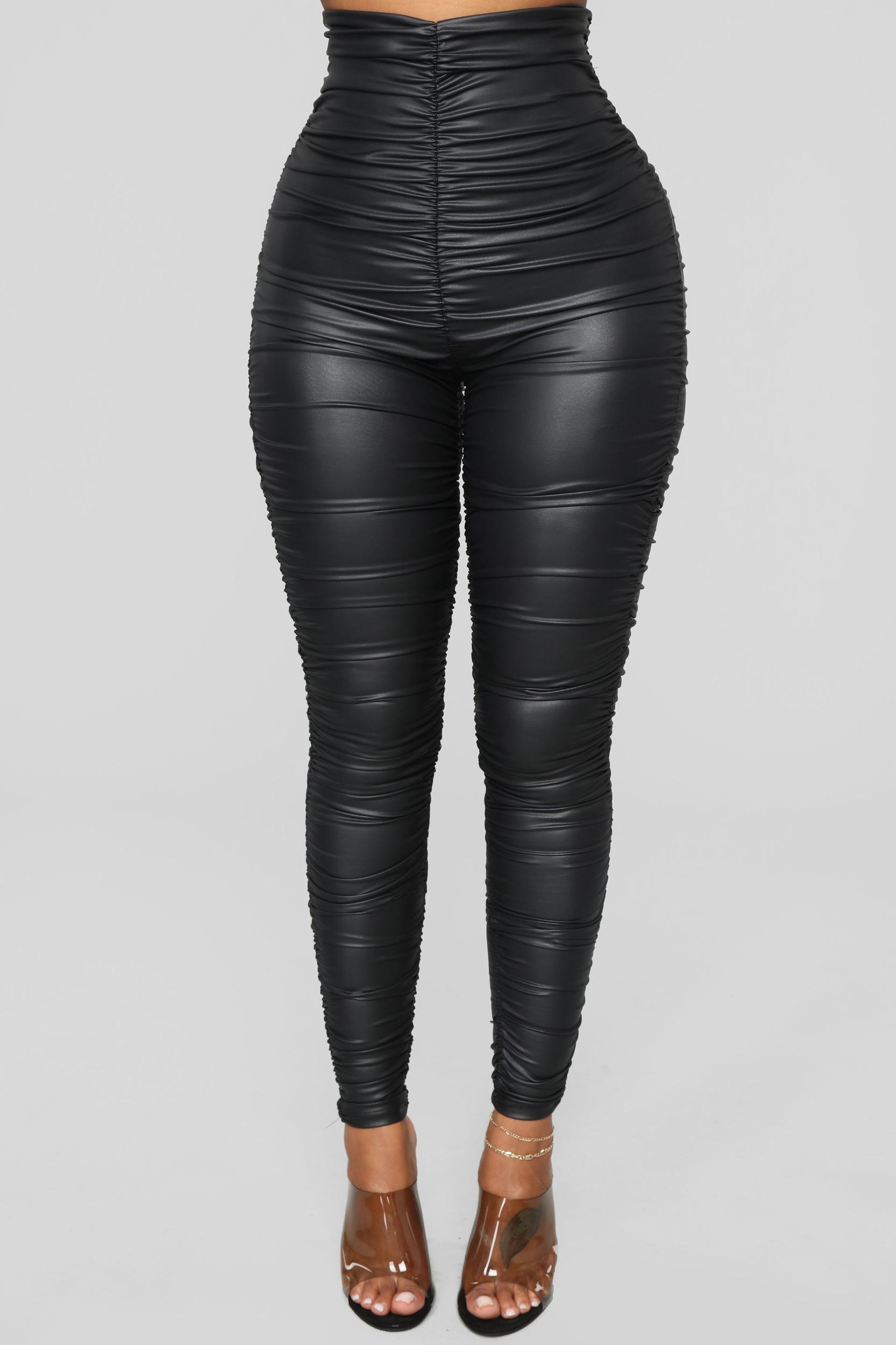 Ride Or Die Chick Ruched Leggings - Black Product Image