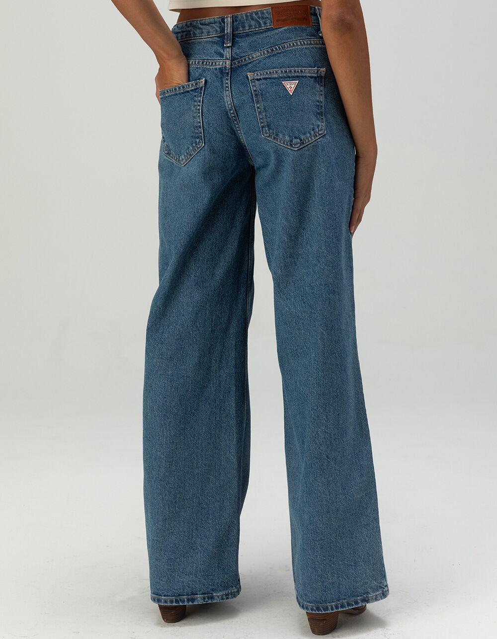 GUESS JEANS G11 Womens Wide Leg Jeans - MEDIUM WASH Product Image