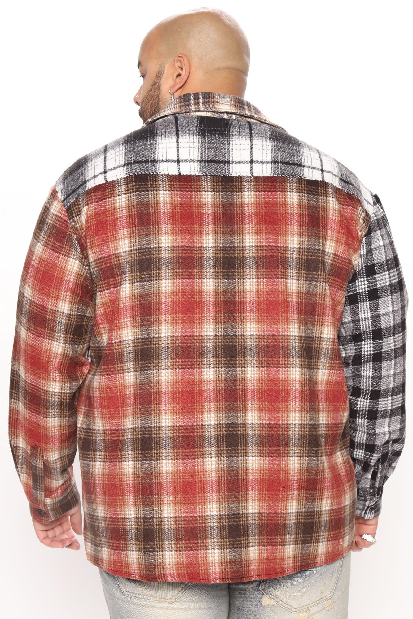 Mixed Media Plaid Flannel - Multi Color Product Image