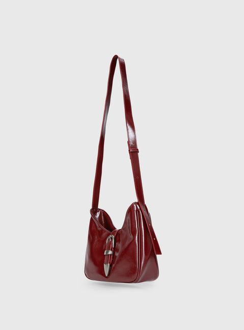 Heston Buckle Detail Bag Red Product Image