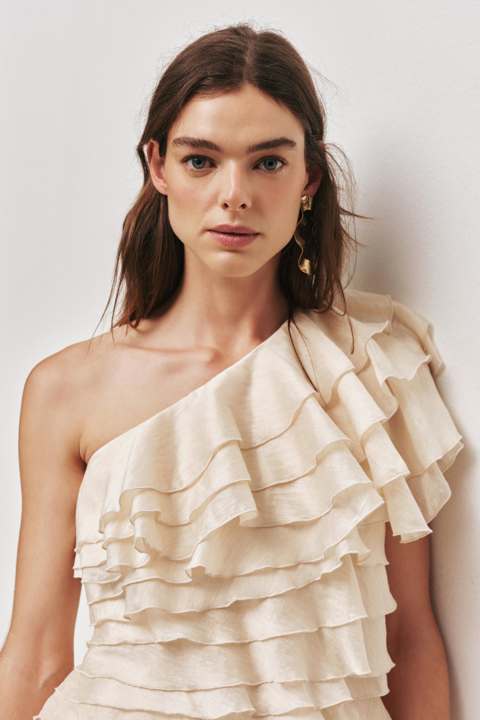 Rosaline Mini Dress-COCONUT CREAM / 6 Product Image