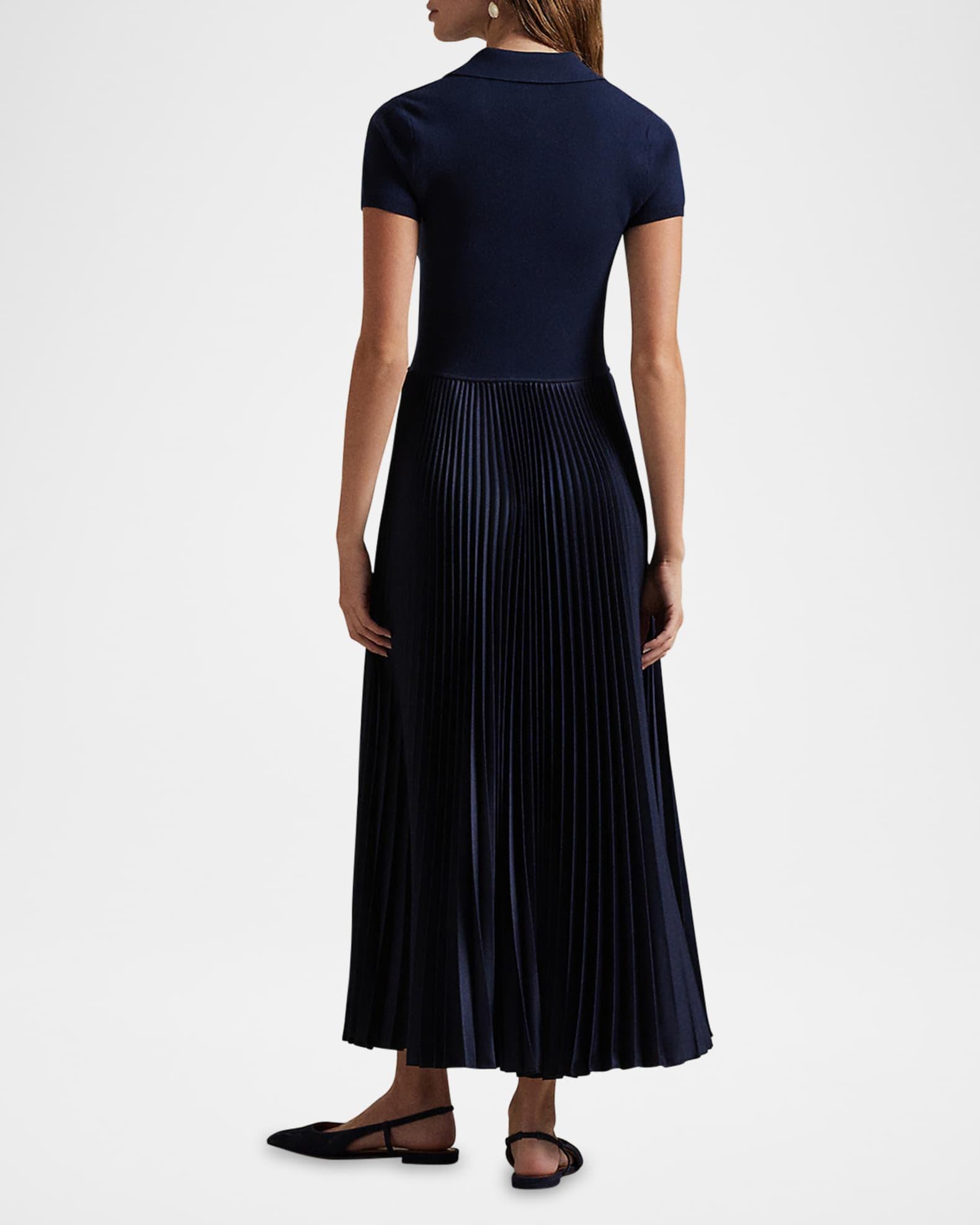 Polo Sweater-Bodice Dress Product Image