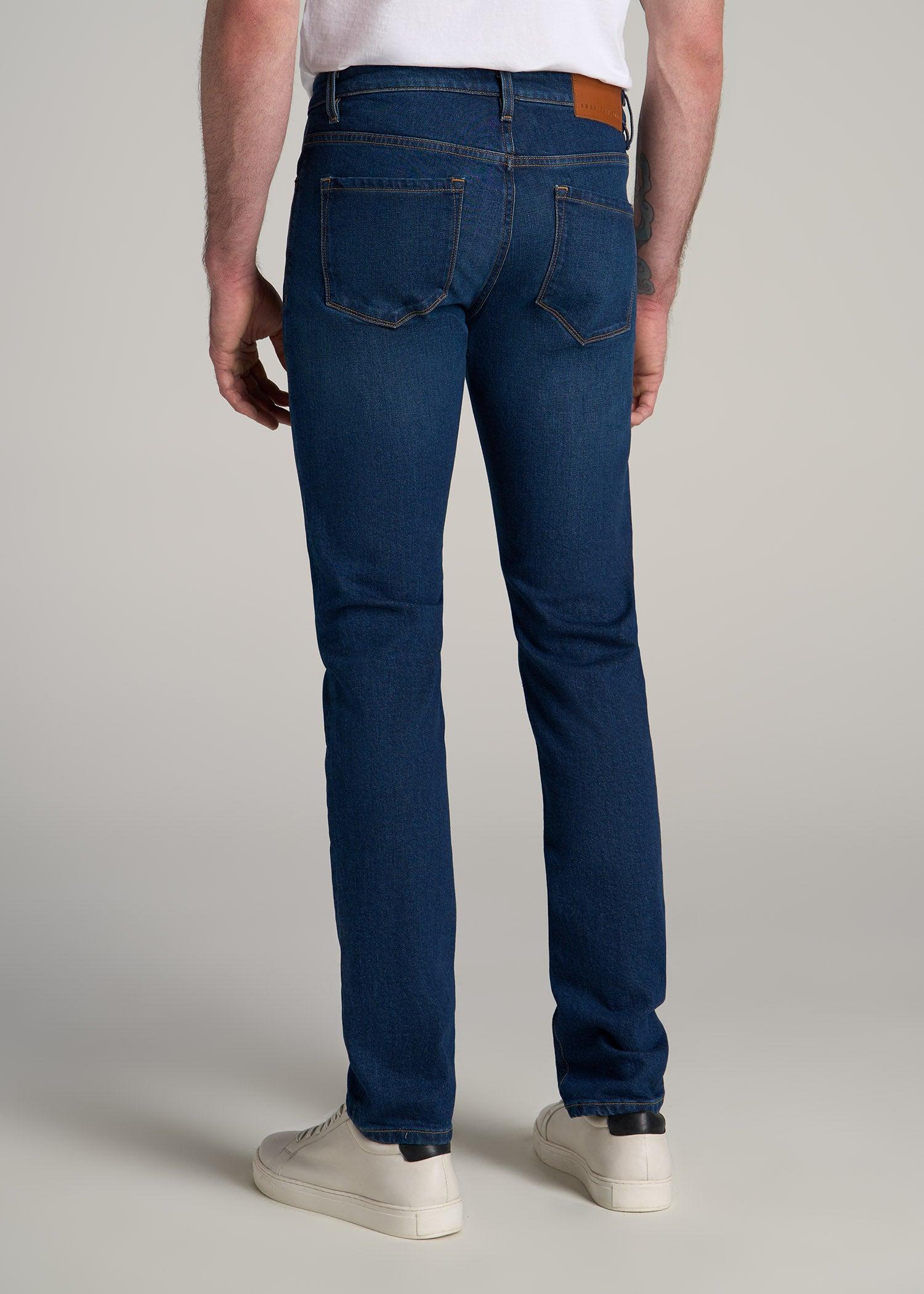Americana Collection Dylan Slim Fit Jeans For Tall Men in Crown Blue Male Product Image