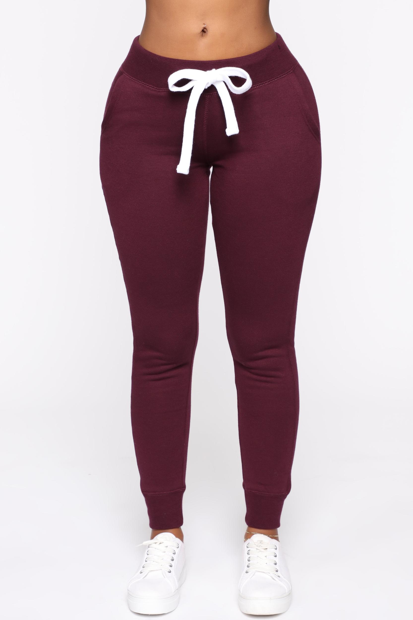 Relaxed Vibe Joggers - Plum Product Image