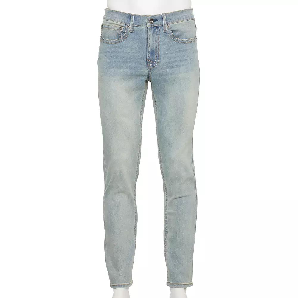 Men's Lazer Embroidered Slim Fit Jeans,  Product Image