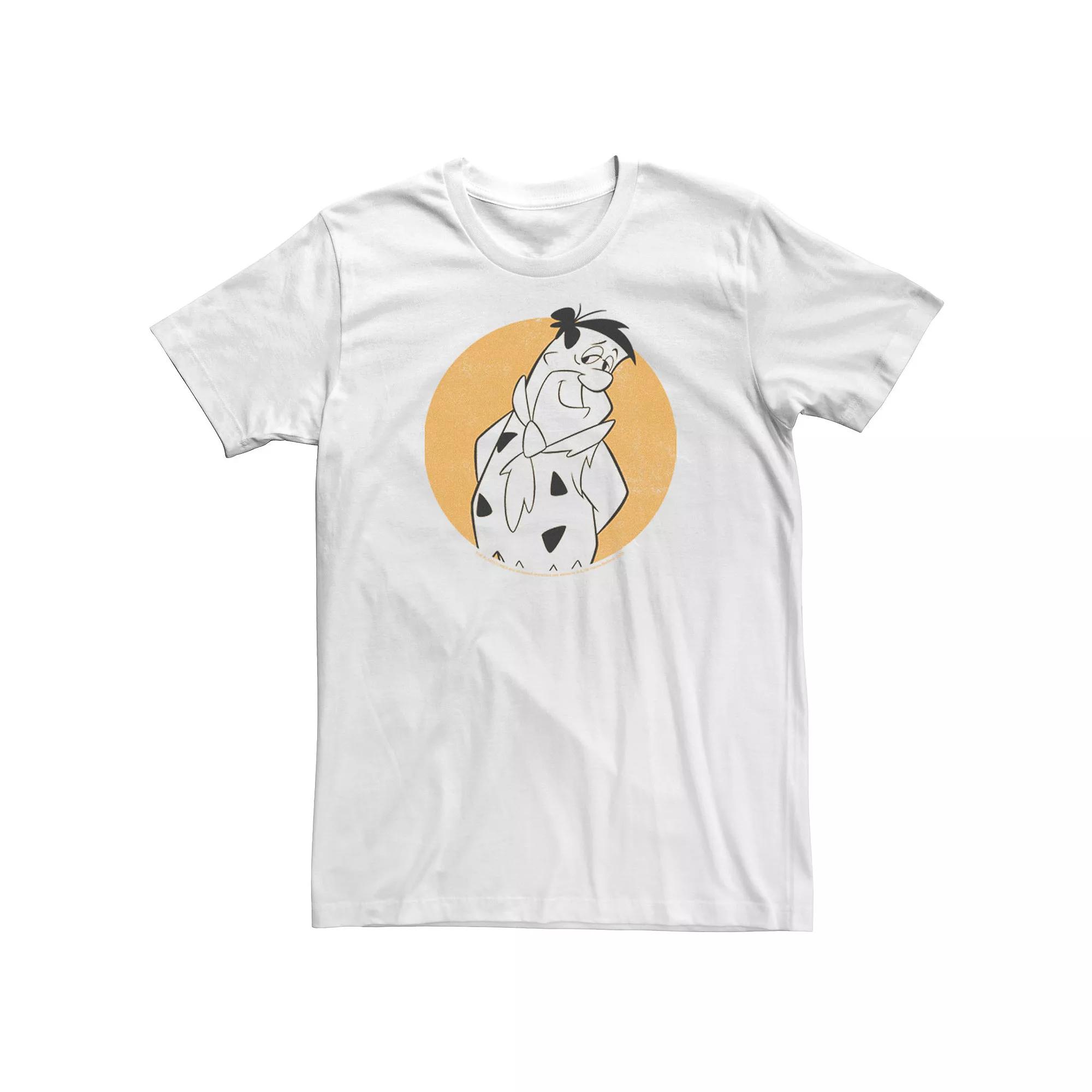 Big & Tall The Flintstones Fred Circle Portrait Tee, Men's,  Product Image