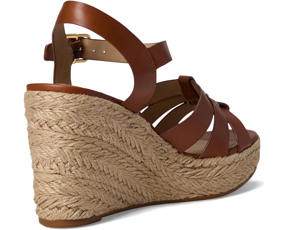 Hilarie Burnished Leather Espadrille Product Image