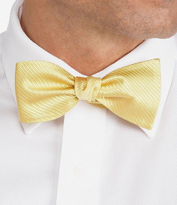 Cremieux Solid Ribbed Silk Bow Tie Product Image