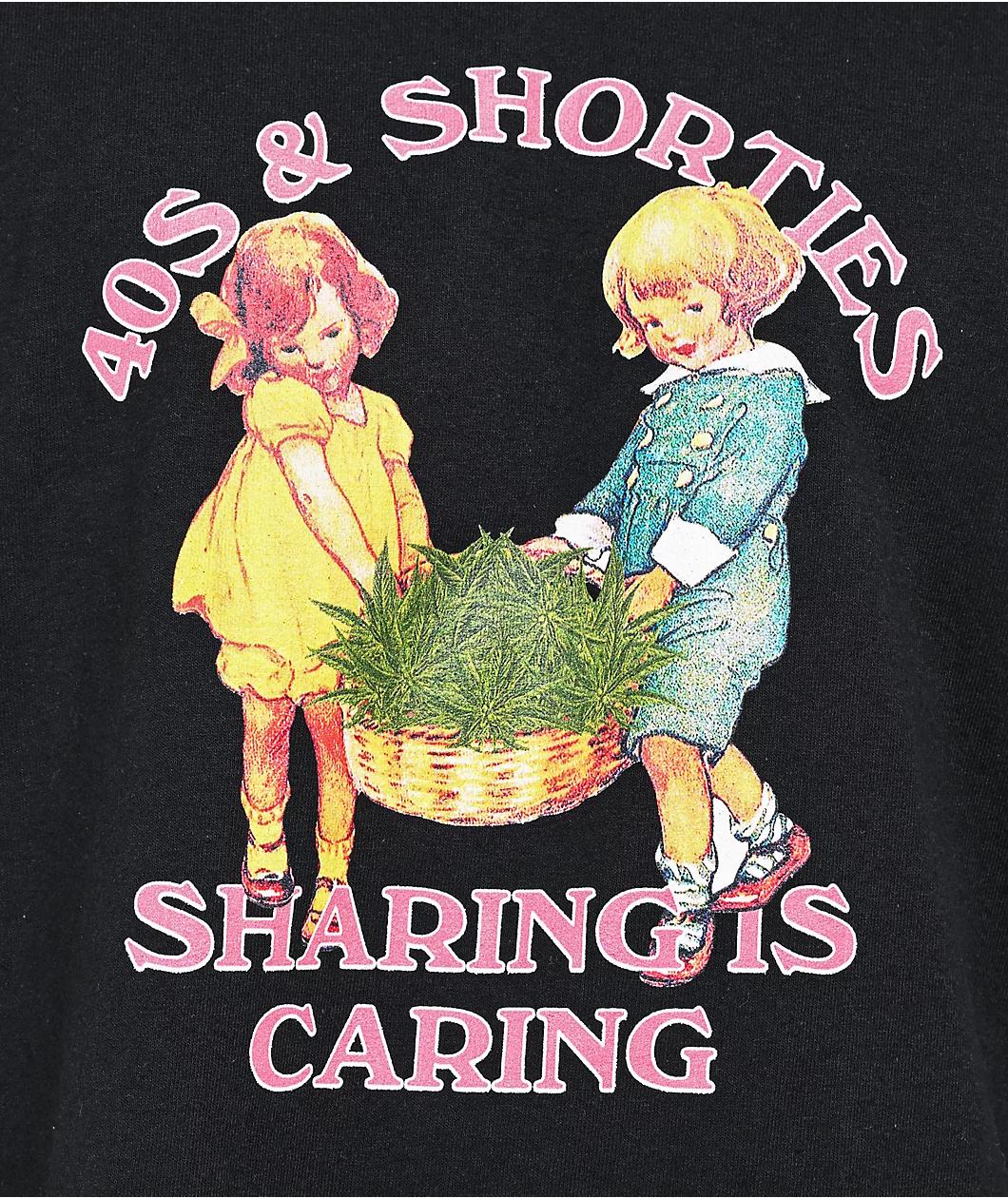 40s & Shorties Sharing Black T-Shirt Product Image