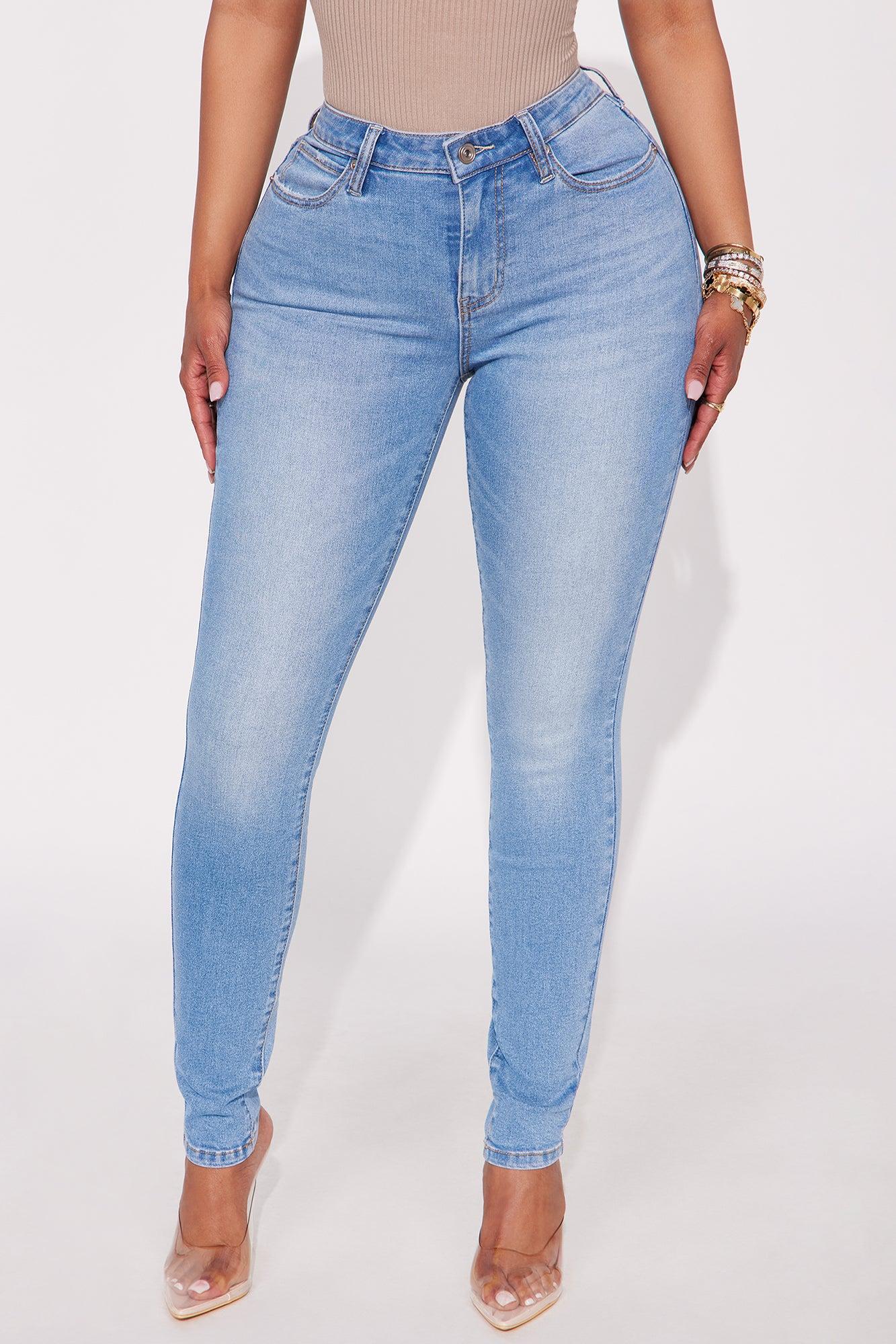 Sleek Fit Mid Rise Skinny Jean - Light Wash Female Product Image