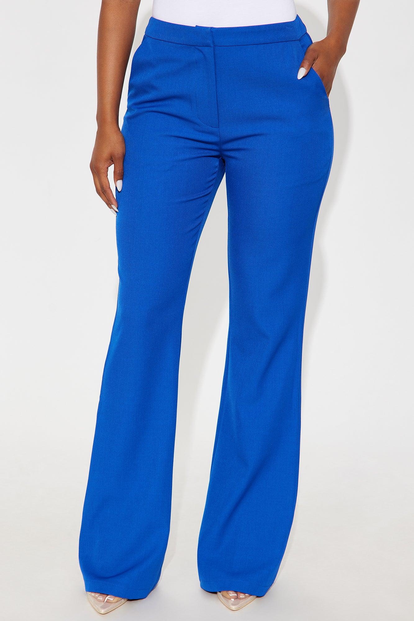 Breaking Even Flare Trouser - Royal Female Product Image