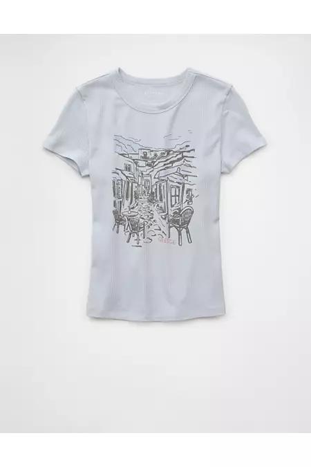 AE Destination Graphic Hey Baby Tee Womens Product Image
