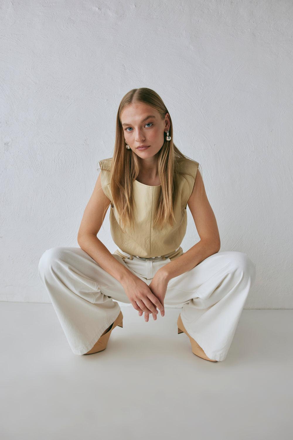 Sutton Denim Jeans White Product Image