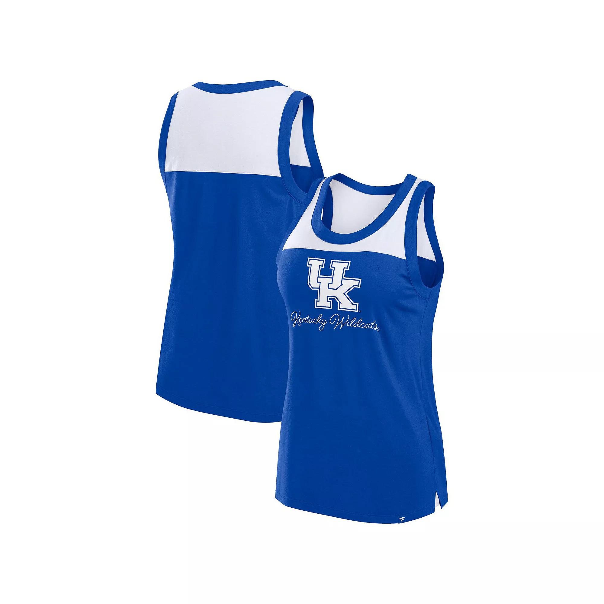 Women's Fanatics Royal Kentucky Wildcats Crosley Colorblock Tank Top, Size: 2XL, Blue Product Image