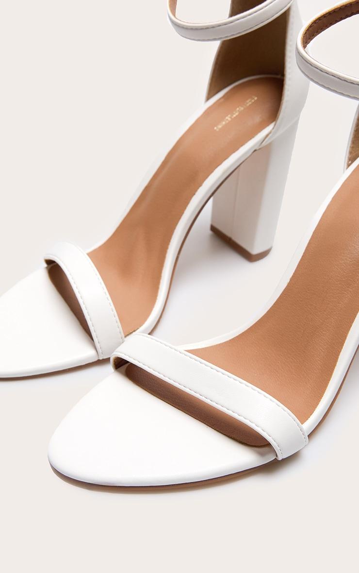 White May Blocked Heeled Sandal Product Image