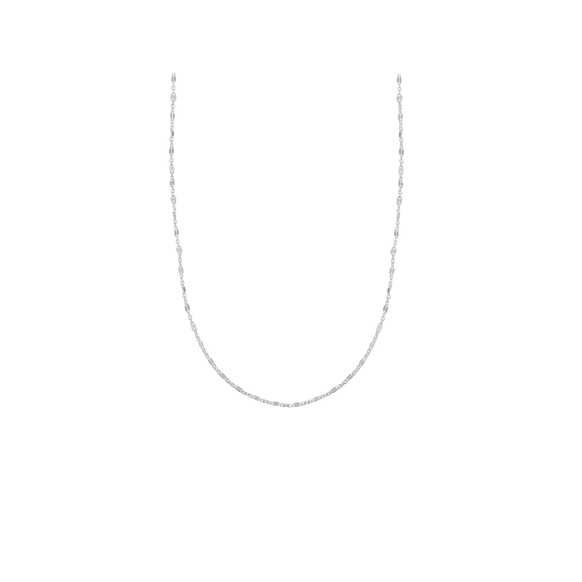 PRIMROSE Sterling Silver Textured Mirror Station Cable Chain Necklace, Women's, Size: 18" Product Image