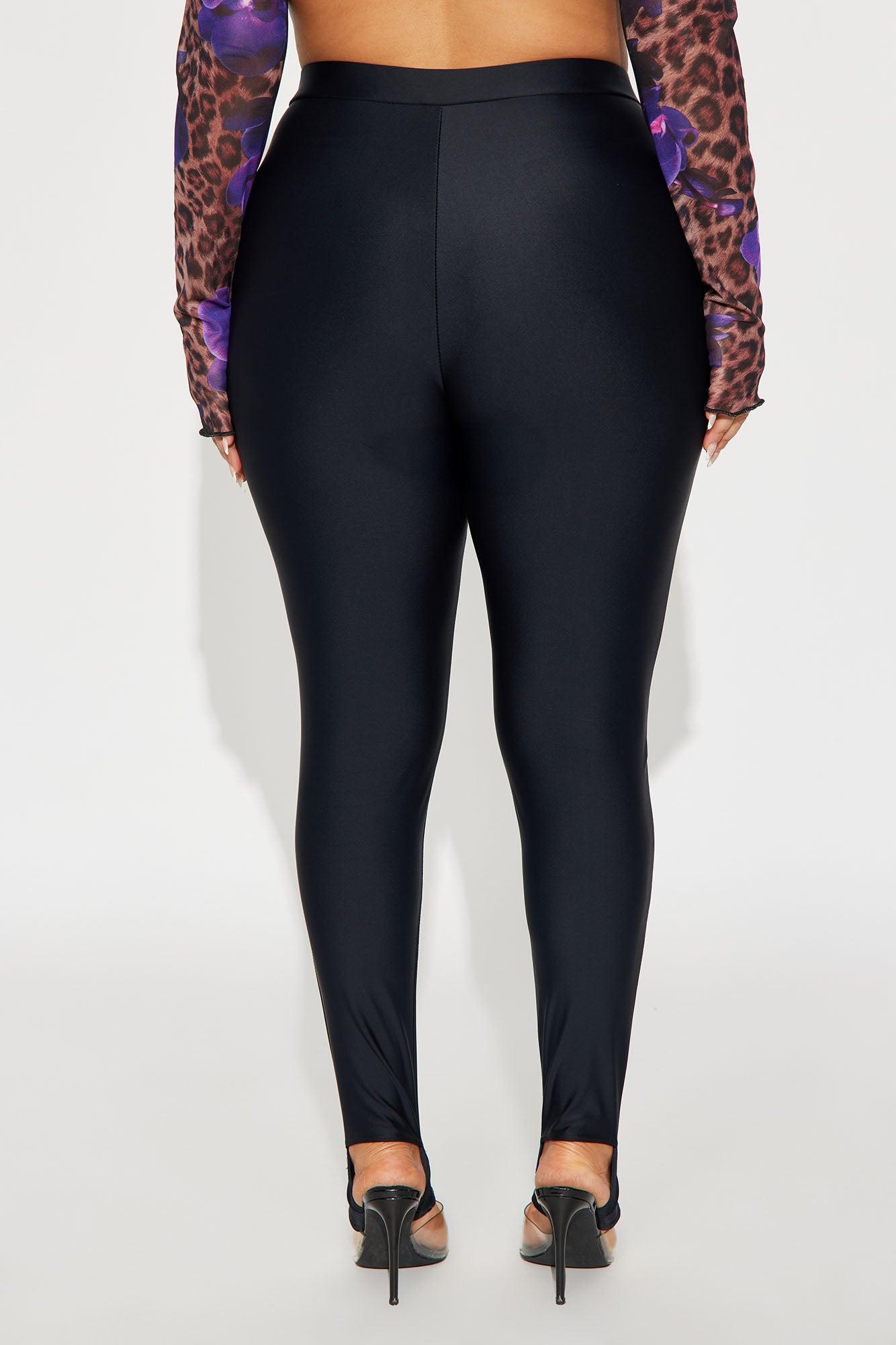 Sleek Statement High Rise Footed Legging - Black Female Product Image
