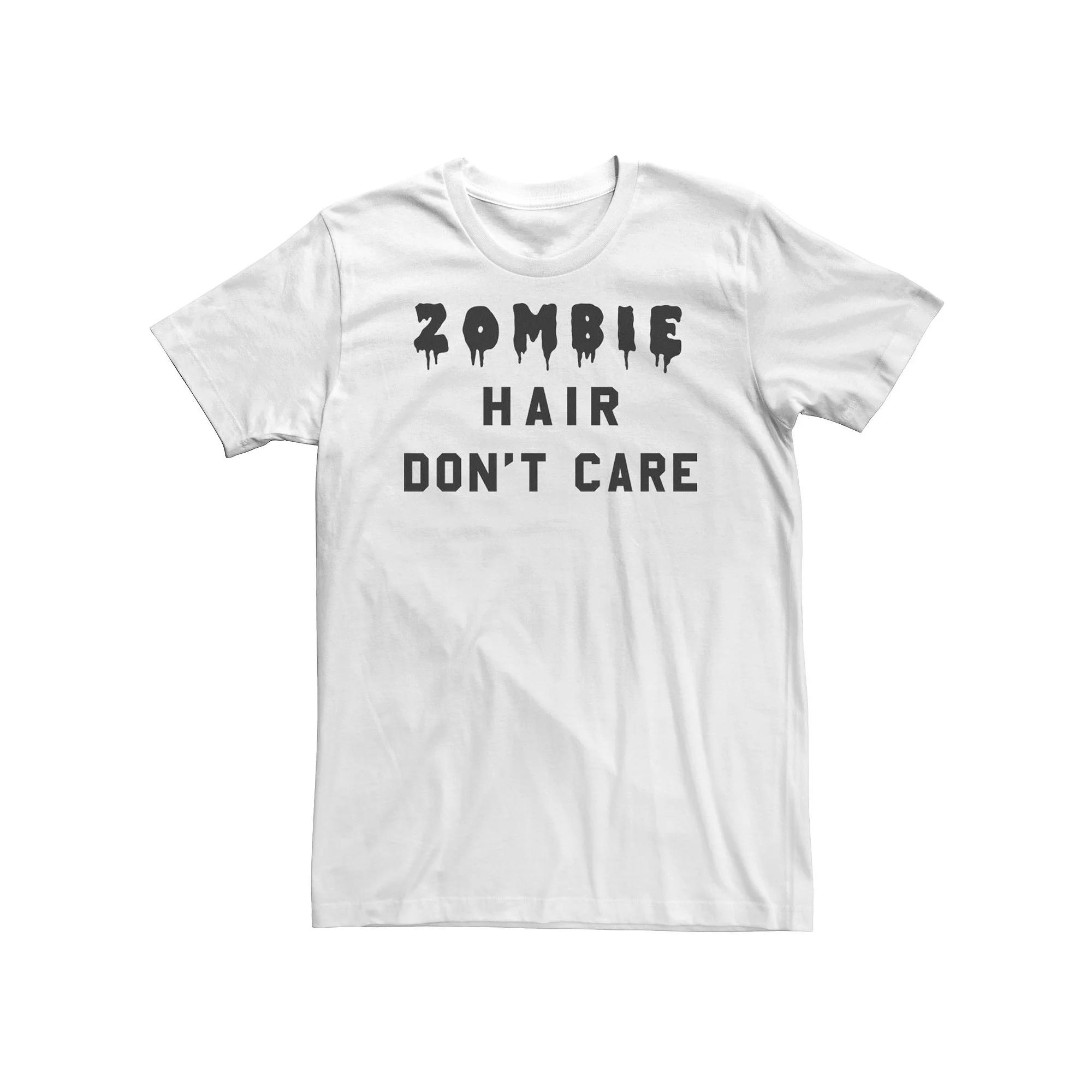 Big & Tall Dripping Zombie Hair Don't Care Tee, Men's,  Product Image