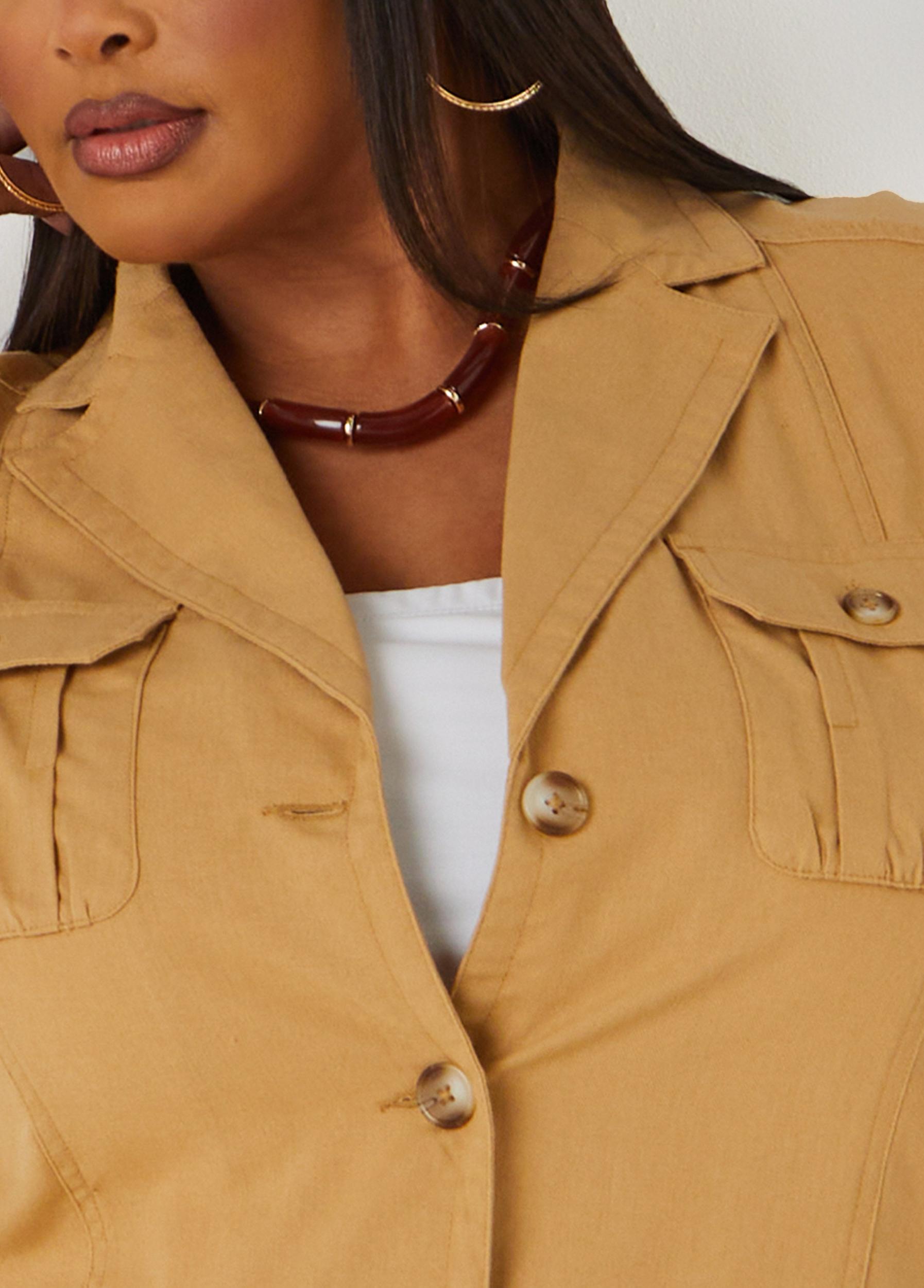 Woven Cargo Jacket Product Image