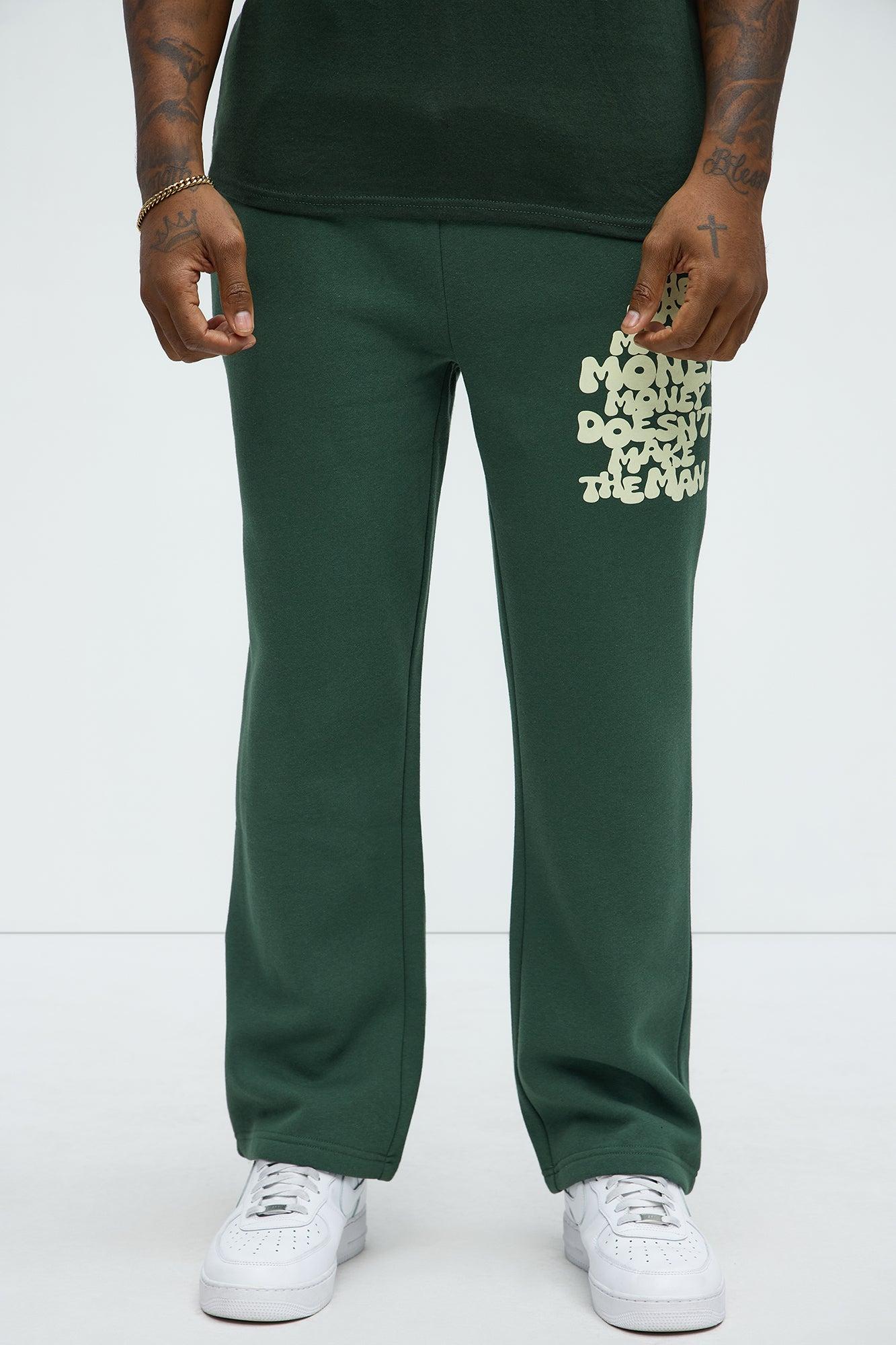 Tyson Make Money Straight Sweatpants - Green Product Image