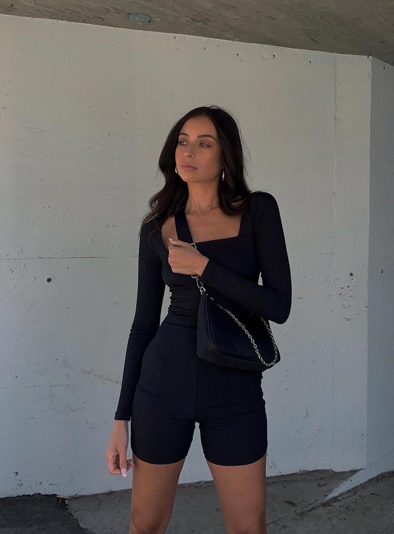 Sara Romper Black Product Image