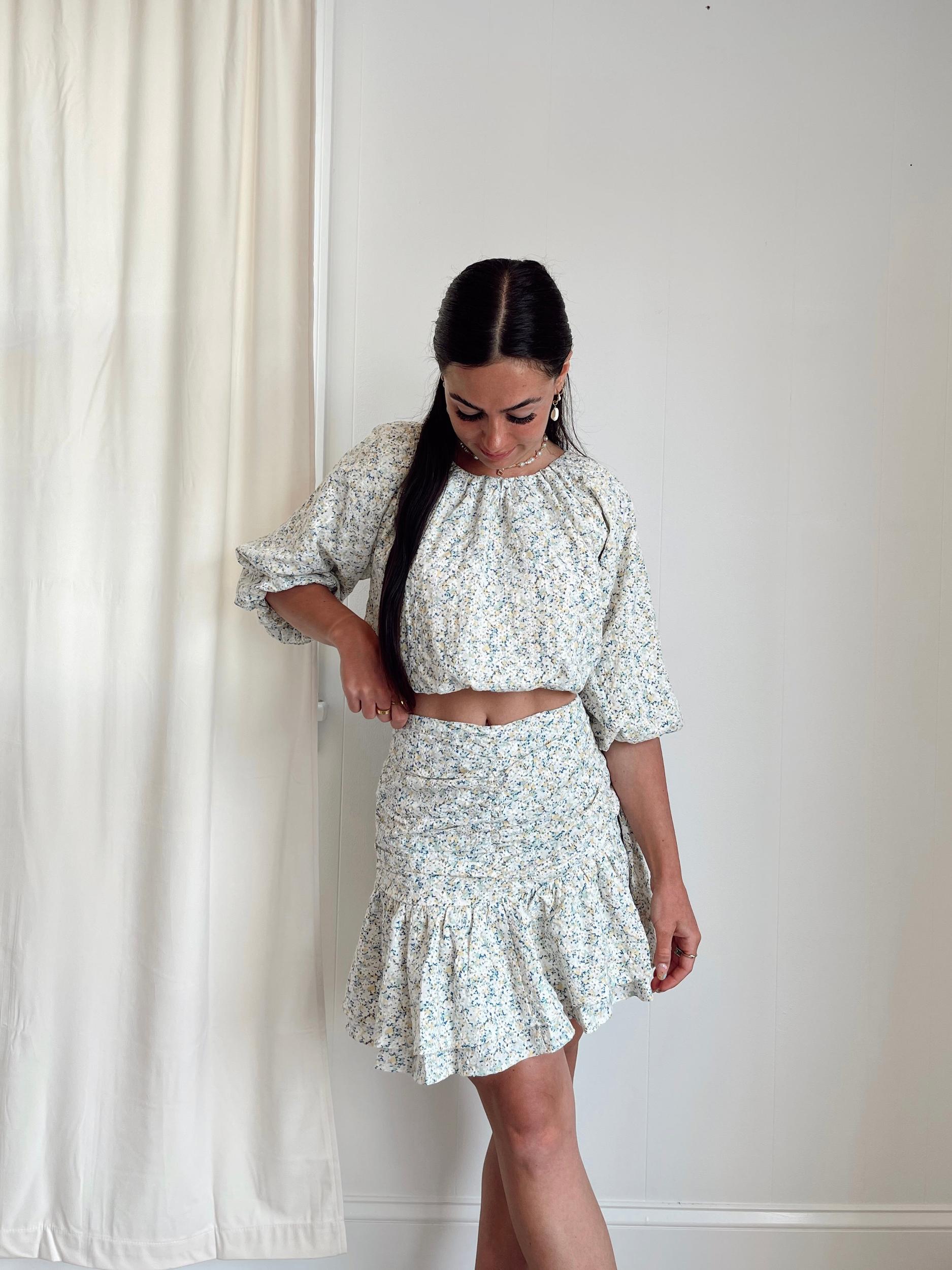 En Saison |  Orielle Floral Mini Skirt FINAL SALE Product Image