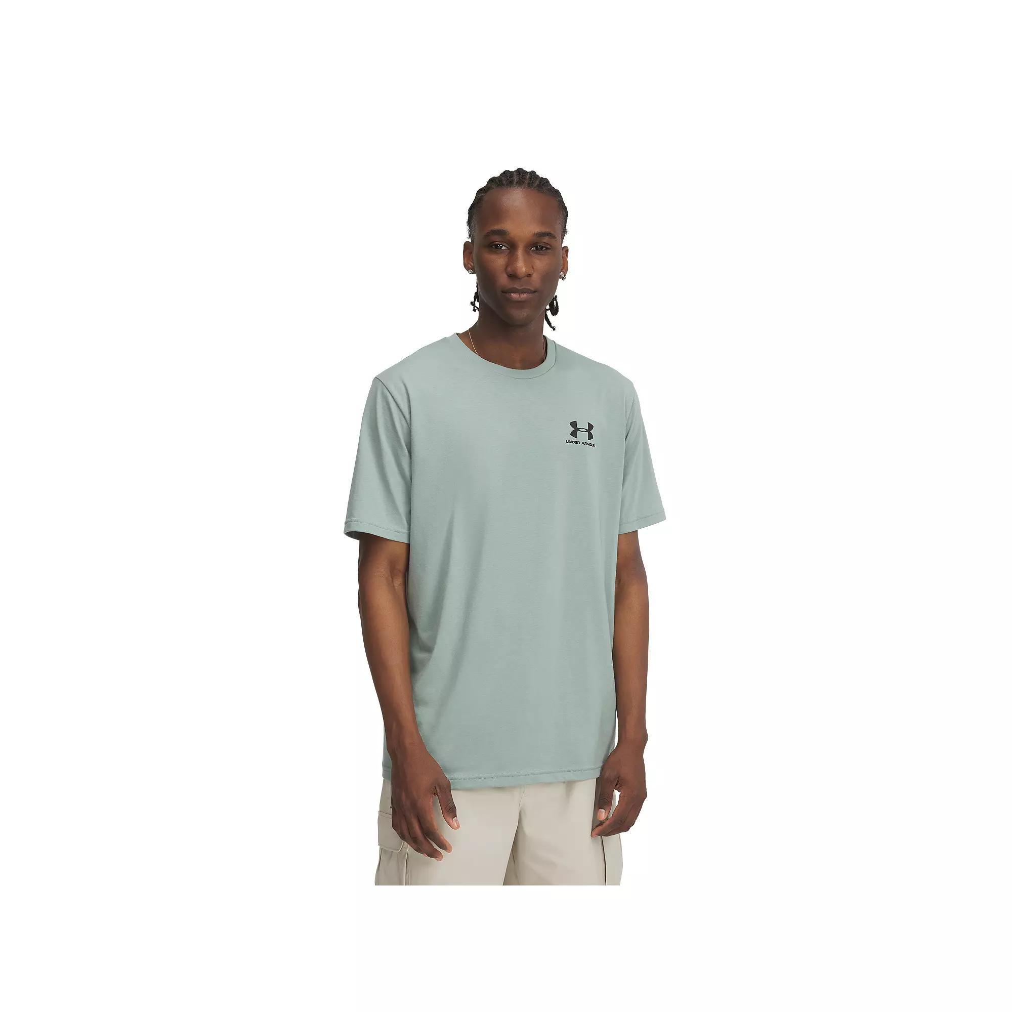 Men's Under Armour Sportstyle Tee, Size: Medium, Silica Grn Product Image