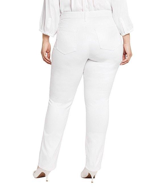 NYDJ Plus Size Marilyn Waist Match Straight Leg Denim Jeans Product Image