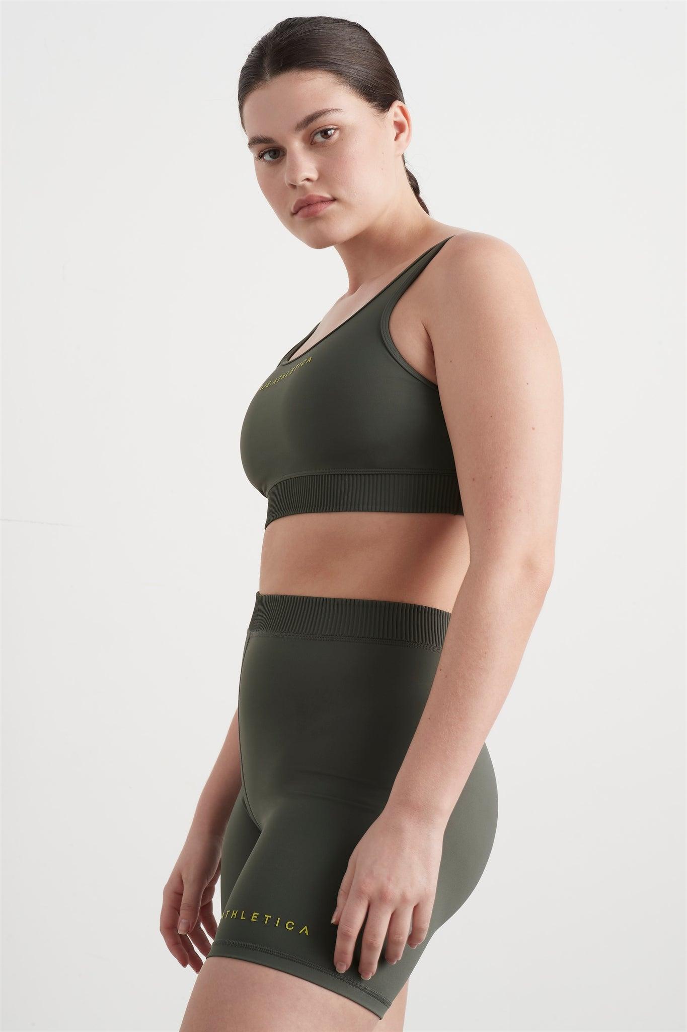 High Rise Pintuck Mid Length Bike Shorts 625 Product Image