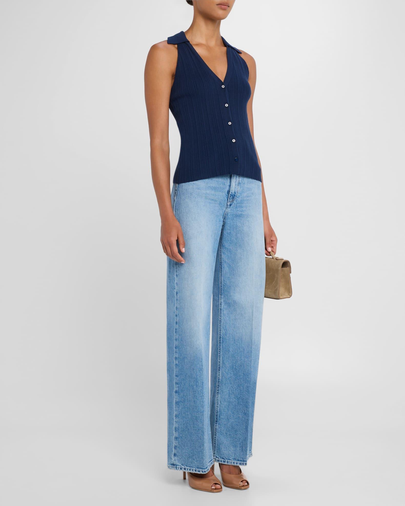 Anessa High-Rise Wide-Leg Jeans Product Image