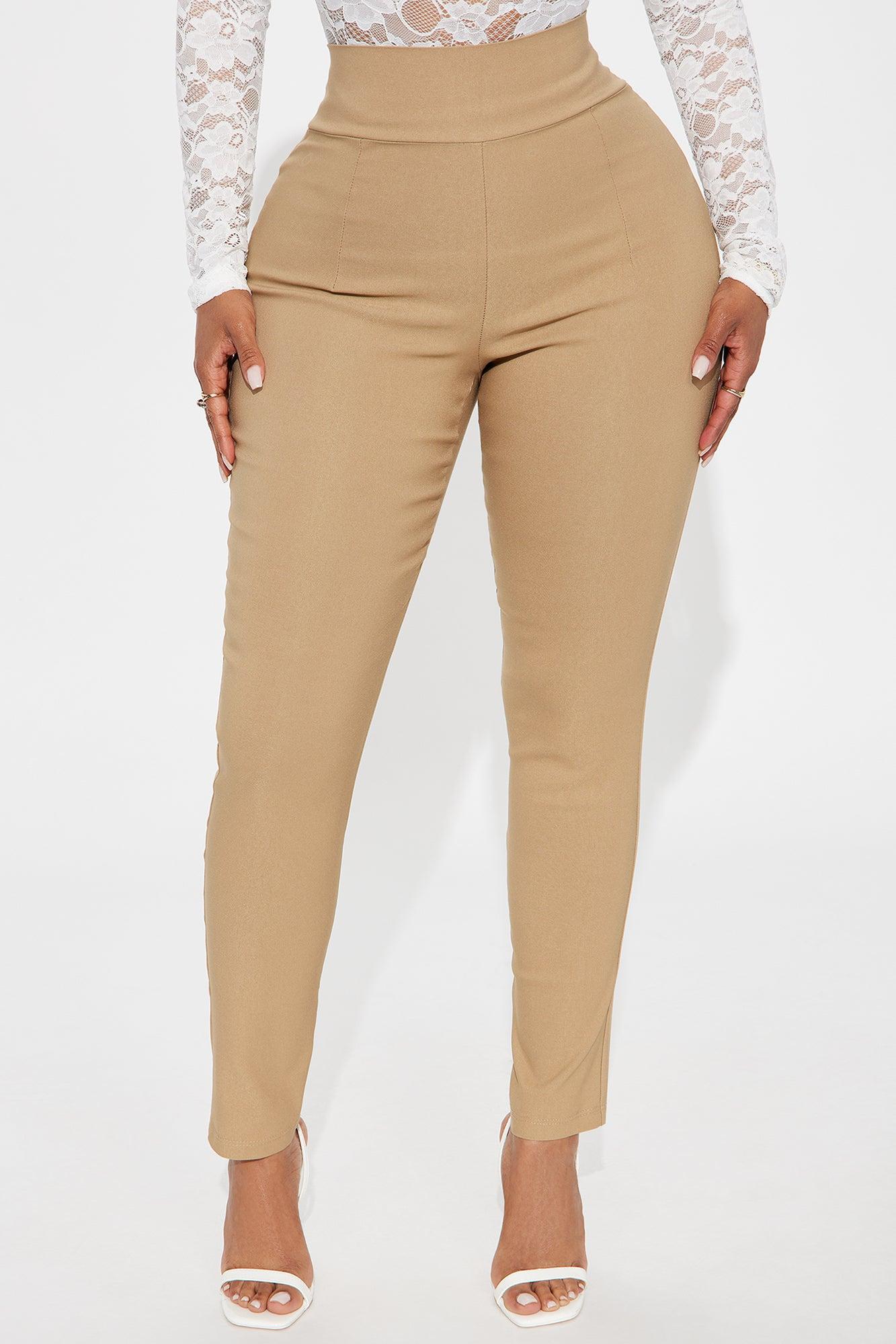 Venetian High Rise Pants - Taupe Female Product Image