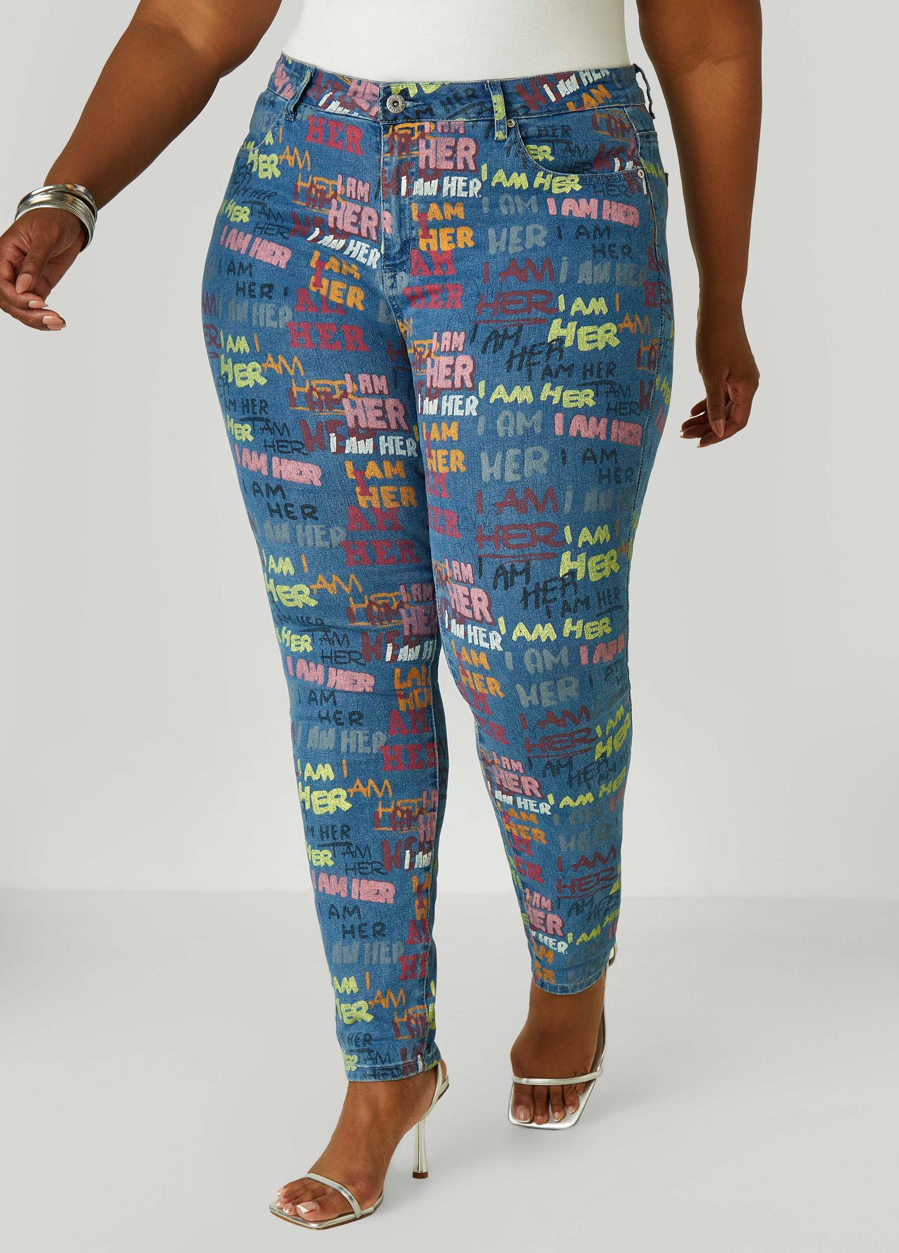 Plus Size I Am Her Skinny Jeans Ashley Stewart Product Image