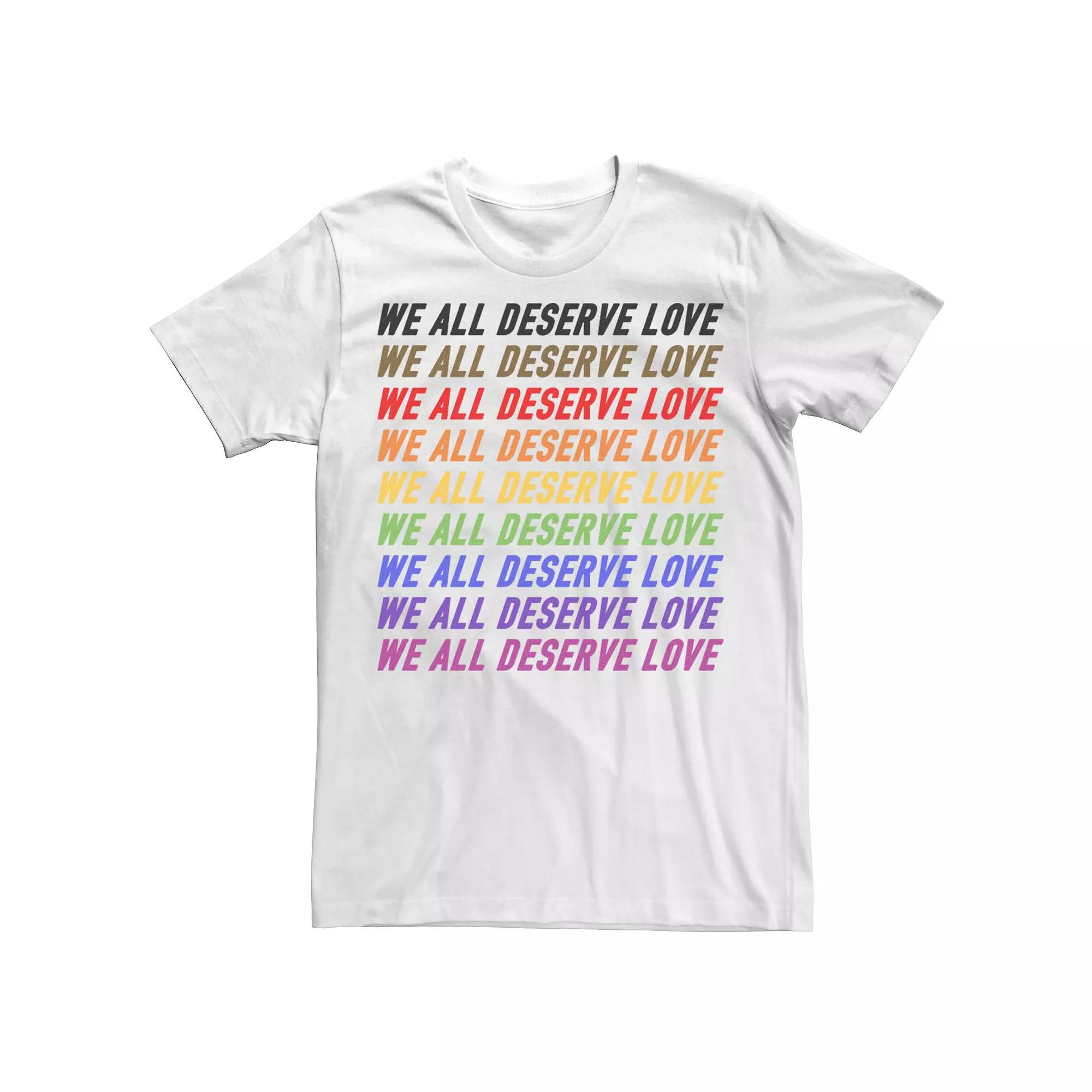 Men's Pride Deserve Love Tee,  Product Image